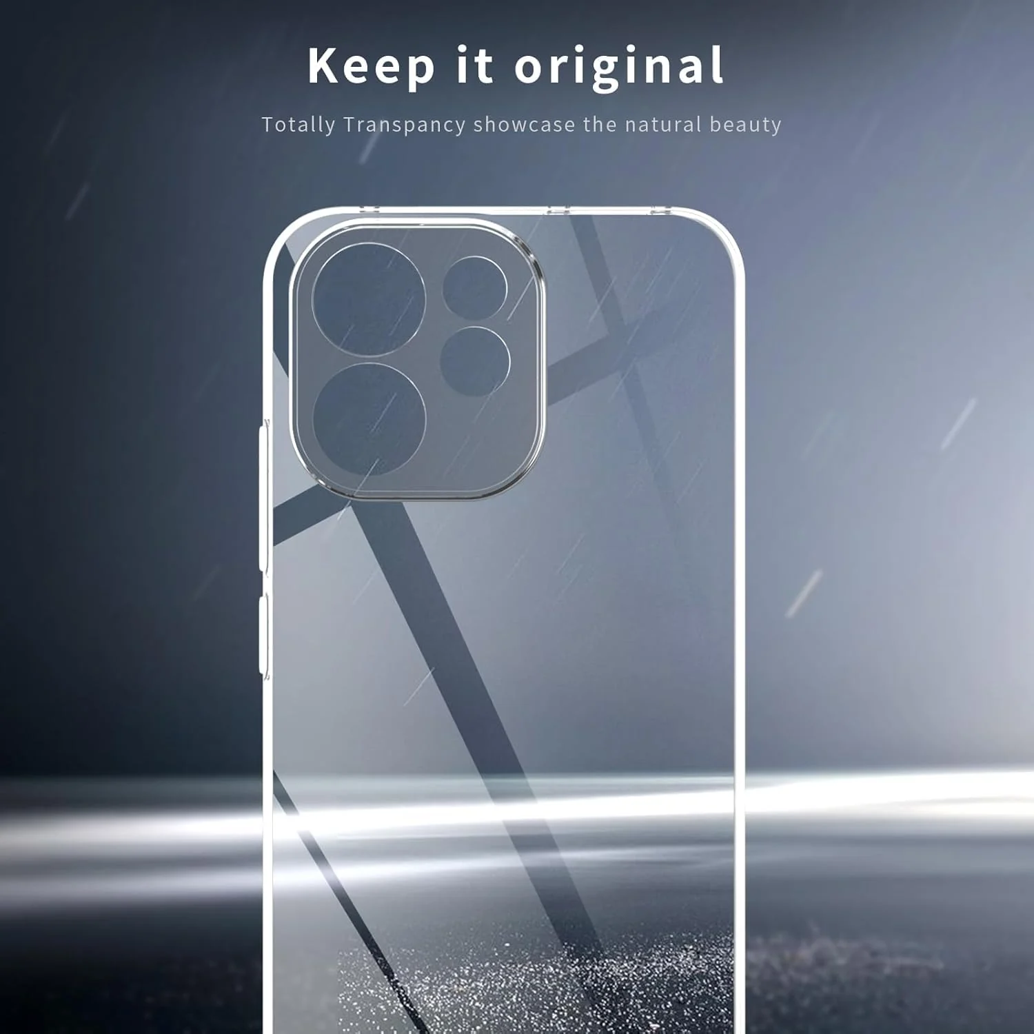 DL3 Mobilak Case Compatible with OPPO Reno 15F / Reno 15 F 5G, Case Crystal Soft TPU Gel Case Flexible Silicone Anti-Scratch Camera Protection TPU Cover - Clear