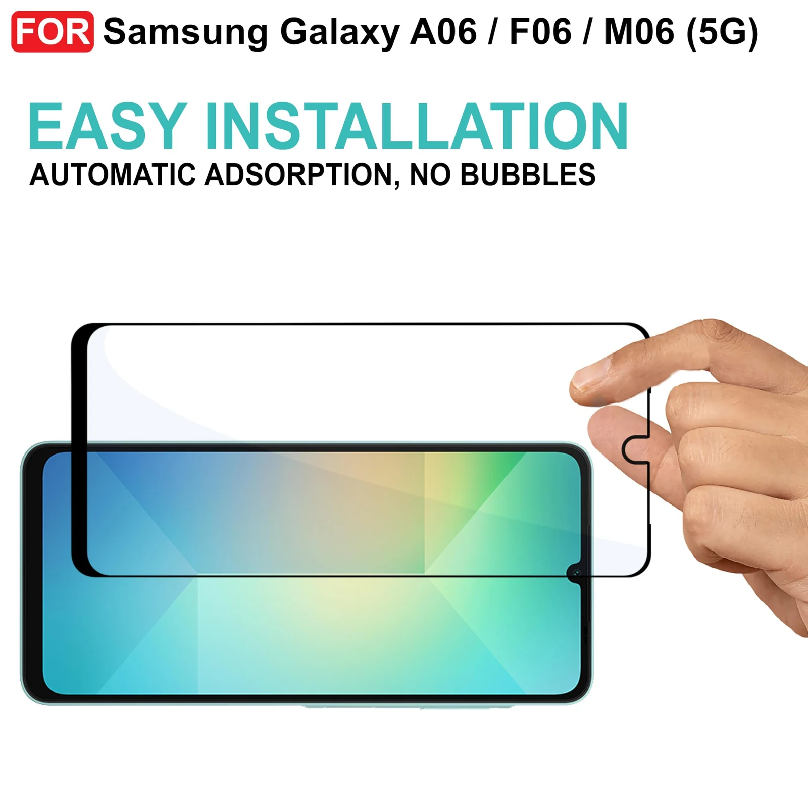 DL3 Mobilak for Samsung Galaxy A06 (4G)/ F06 (5G)/ M06 (5G) | Tempered Glass Screen Protector, 9H Hardness Anti-Scratch Tempered Glass flim, Case Friendly, Anti-Scratch - Clear
