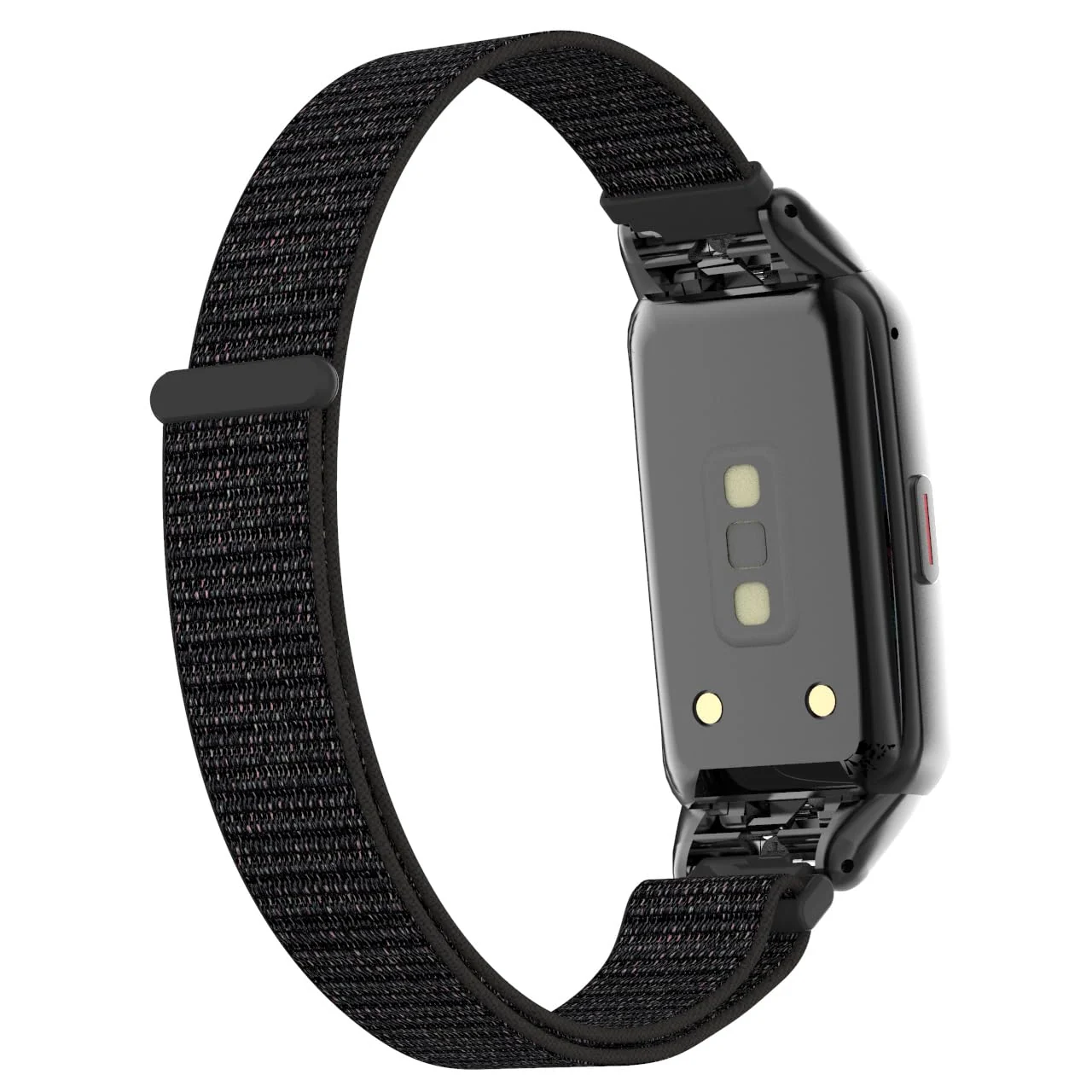 DL3 Mobilak Nylon Band for Honor Band 6/Huawei Band 6 Pro/Huawei Band 6, Nylon Watch Strap Sport Wristband Soft Replacement Watch Strap Adjusable Wrist for Women Men - Black Red