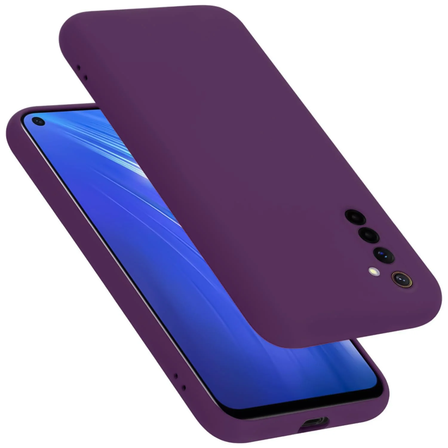 DL3 Mobilak Soft Silicone Gel Bumper Case for realme 6 - Violet
