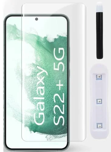 MOBIGON Liquid UV Tempered Glass Screen Protector for Samsung Galaxy S22 Plus 5G, Clear