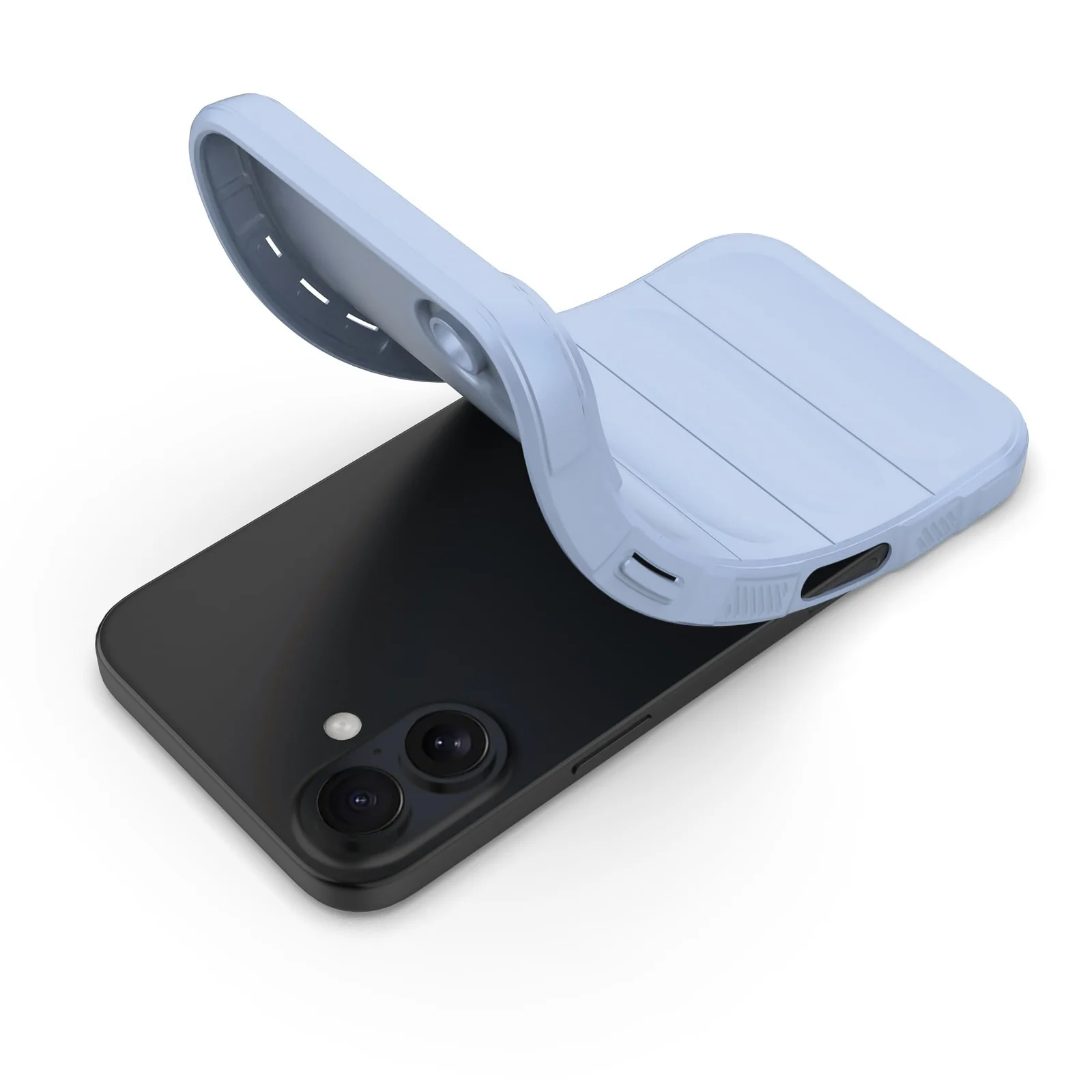 DL3 Mobilak Rugged Protective Case for iPhone 16 6.1-Inch, Camera protection, Shock-absorbing protection, Non-slip grip - Baby Blue