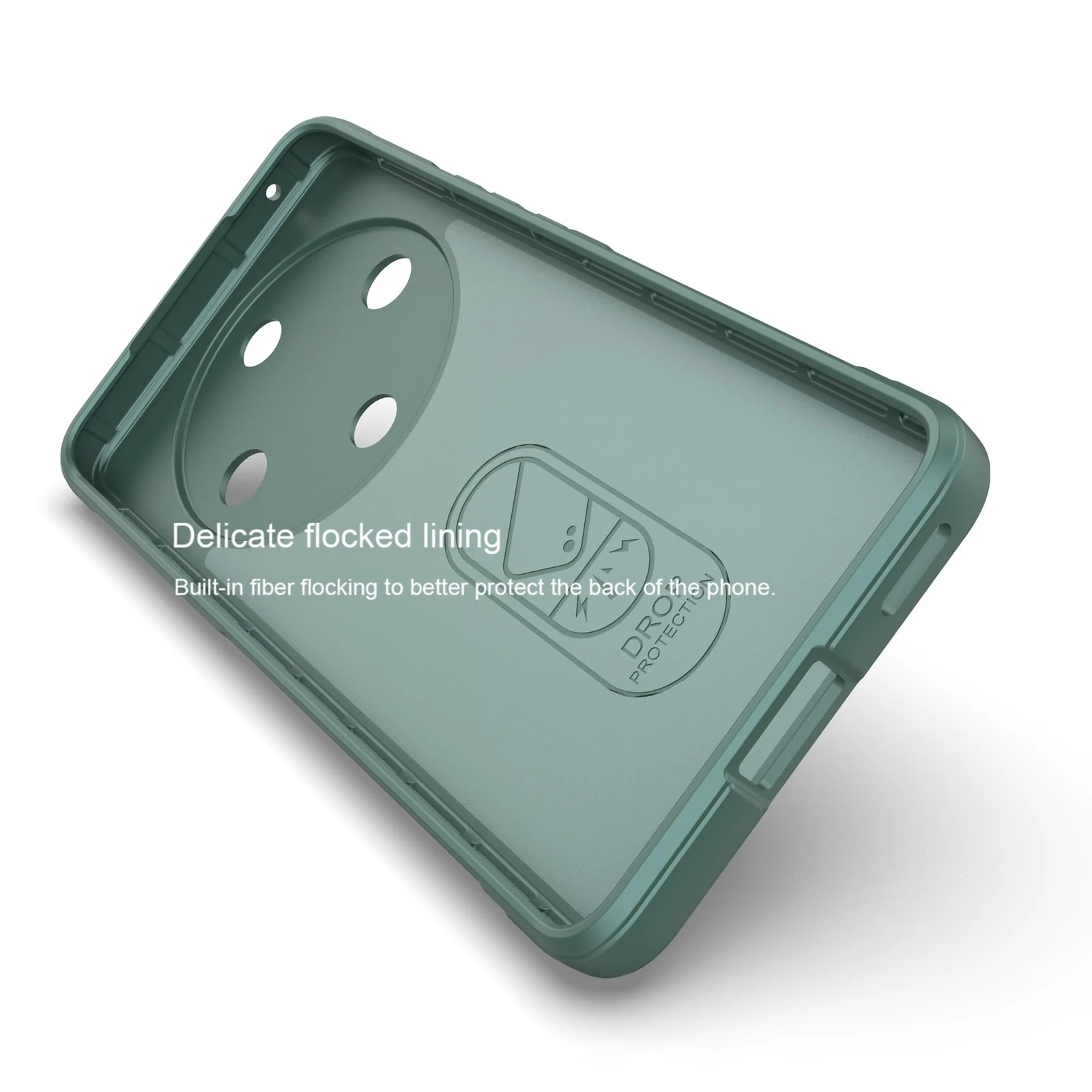 DL3 Mobilak Soft Silicone Protective Case for Honor X9b / Honor Magic 6 Lite 5G / Honor X50 with Camera Protection and Shockproof Design - Green