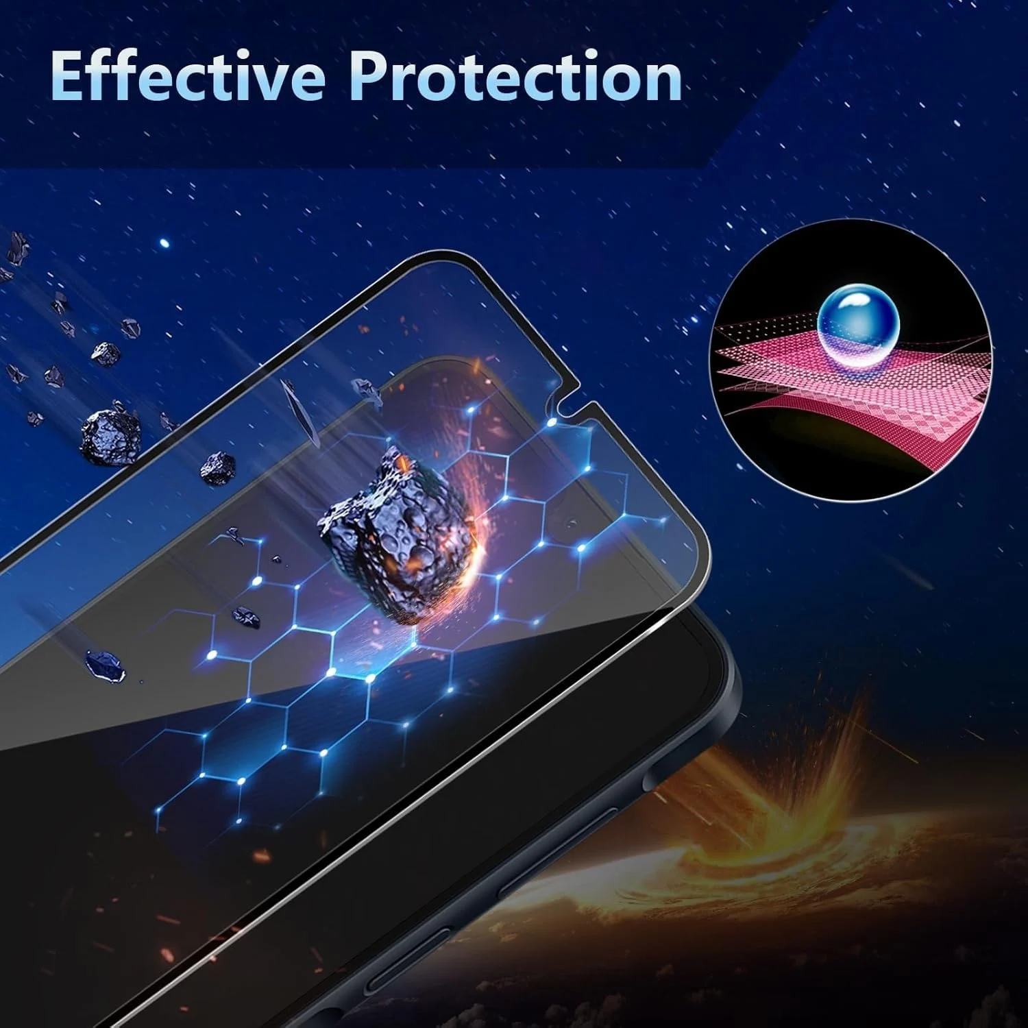 DL3 Mobilak for Samsung Galaxy A16 Tempered Glass Screen Protector, 9H Hardness Anti-Scratch Tempered Glass flim, Case Friendly, Anti-Scratch - Clear