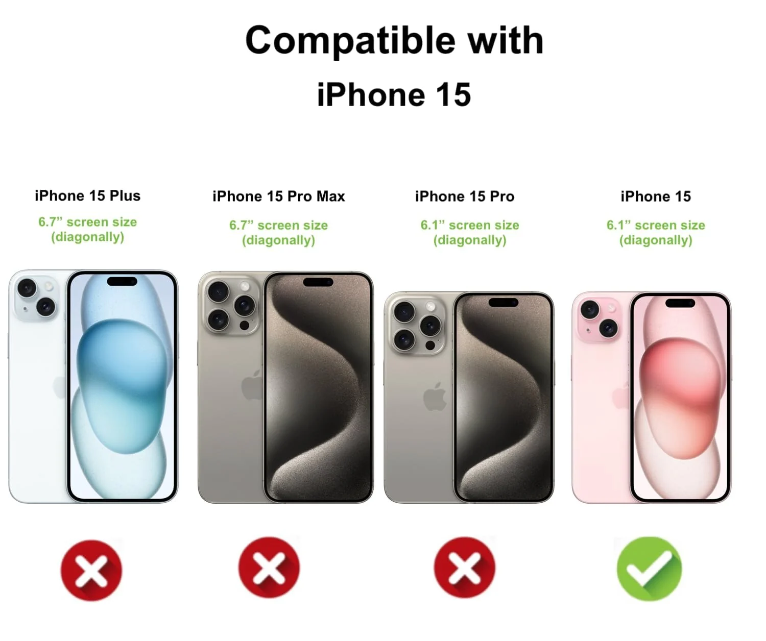 DL3 MOBILAK for iPhone 15 Case Clear [Compatible with MagSafe] Slim Magnetic Clear Bumper Case for Enhanced Protection and Style