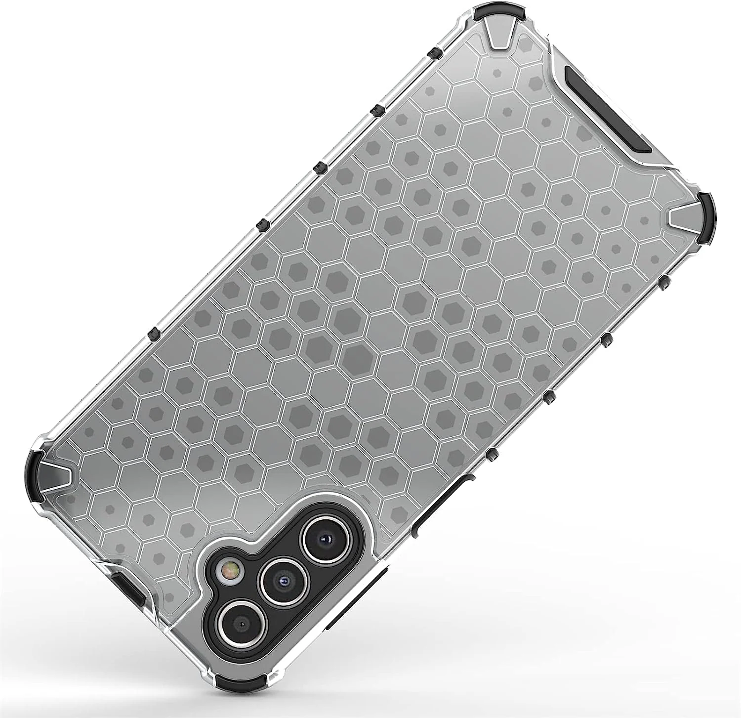 DL3 Mobilak Honeycomb Protective Case for Samsung Galaxy A34 4G / 5G, Shock-absorbing protection, Transparent design, Slim, lightweight profile - Clear