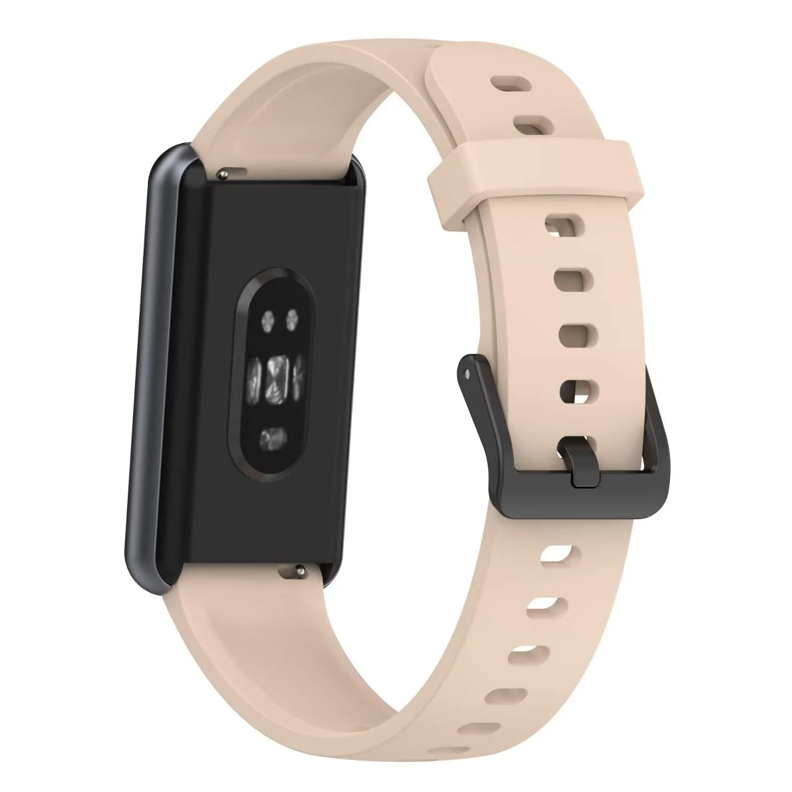 DL3 Mobilak Silicone Strap for realme Band 2, [Breathable] Soft Silicone Replacement Strap for Men and Women, Pin Buckle Design, for realme Band2 - Light Pink