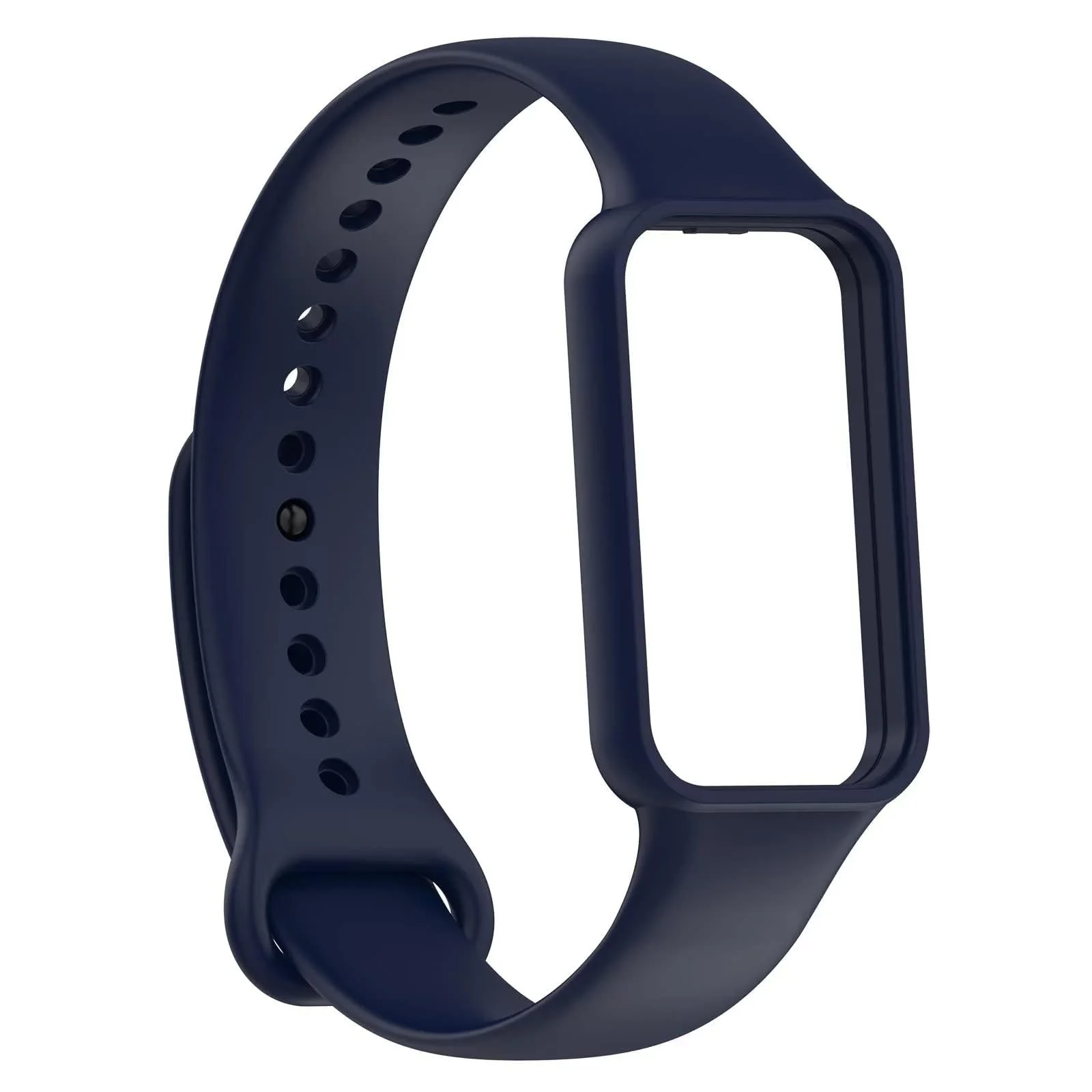 DL3 Mobilak Sport Band Compatible With Amazfit Band 7 Fitness Tracker Replacement Strap Soft Silicone Wristband Bracelet For Amazfit Band7 - Navy Blue