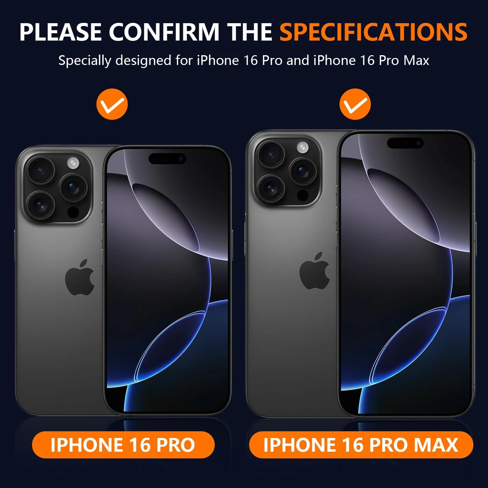 DL3 Mobilak Camera Lens Protector For iPhone 16 Pro/iPhone 16 Pro Max, [Keep Original Shooting] Tempered Glass Screen Protector Metal Individual Camera Cover, Case Friendly - Black