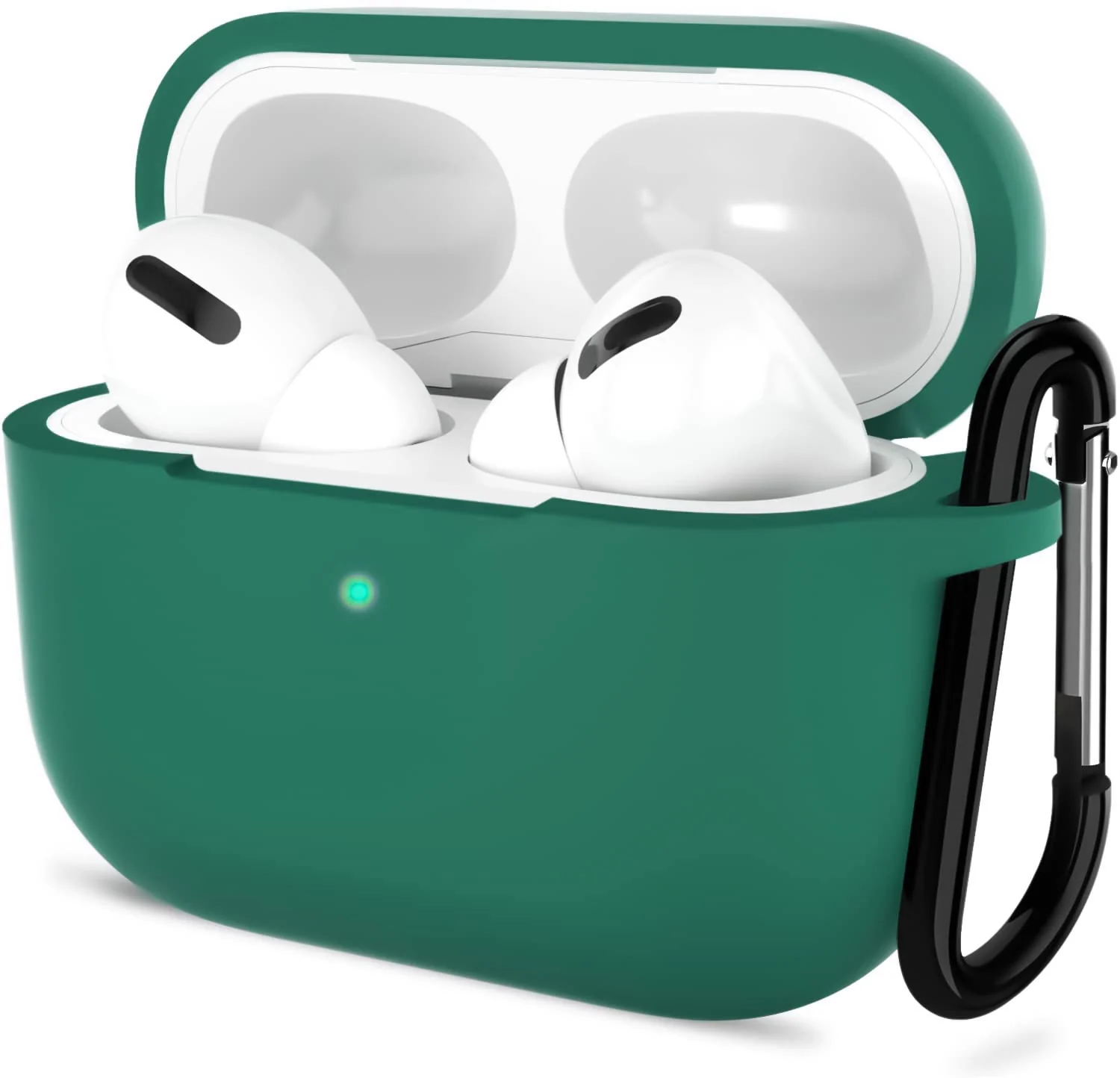 DL3 Mobilak Compatible with AirPods Pro 2nd Generation Case Cover, Protective Silicone Skin with Keychain for Women Men for Apple AirPods Pro Gen 2 (2022), Front LED Visible