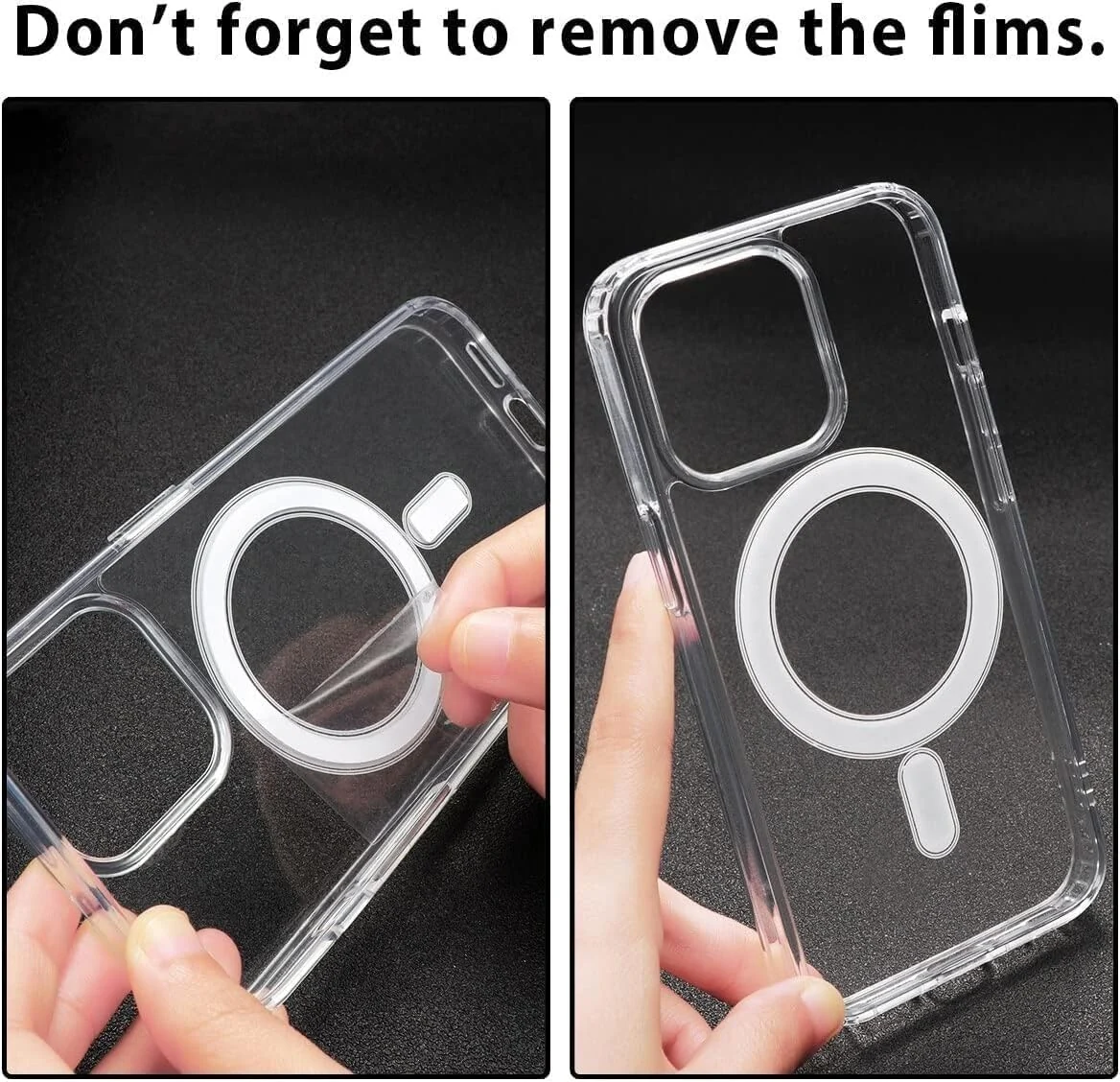 DL3 Mobilak for iPhone 11 (6.1 Inch) Case [Compatible with MagSafe] [Strong Magnet] [Non-Yellowing] Magnetic Slim Thin Bumper Phone Cover, Lightweight, and Durable - Clear