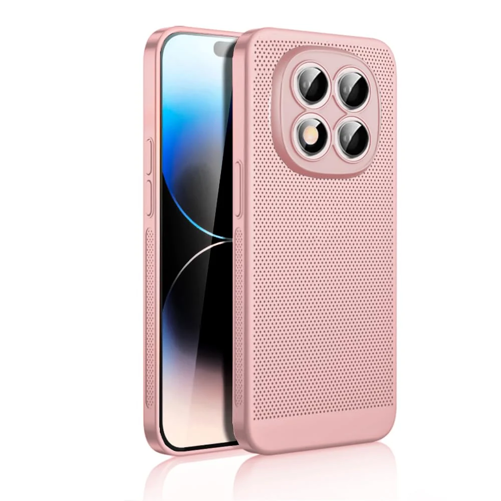 Xiaomi Redmi Note 14 Pro+ Plus 5G Heat Dissipation Case with Built-in Camera Lens Protector — DL3 Mobilak PC Protective Case for Xiaomi Redmi Note 14 Pro + Plus 5G, Supports wireless charging, Camera protection, Shock-absorbing protection