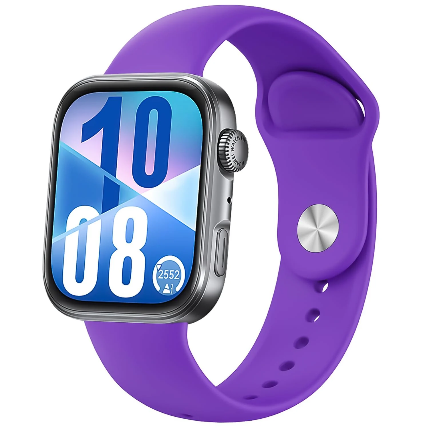 DL3 Mobilak Silicone Strap Compatible with Huawei Watch Fit 3 Strap for Men Women Breathable Soft Replacement Strap Adjustable Waterproof Sports Straps - Purple