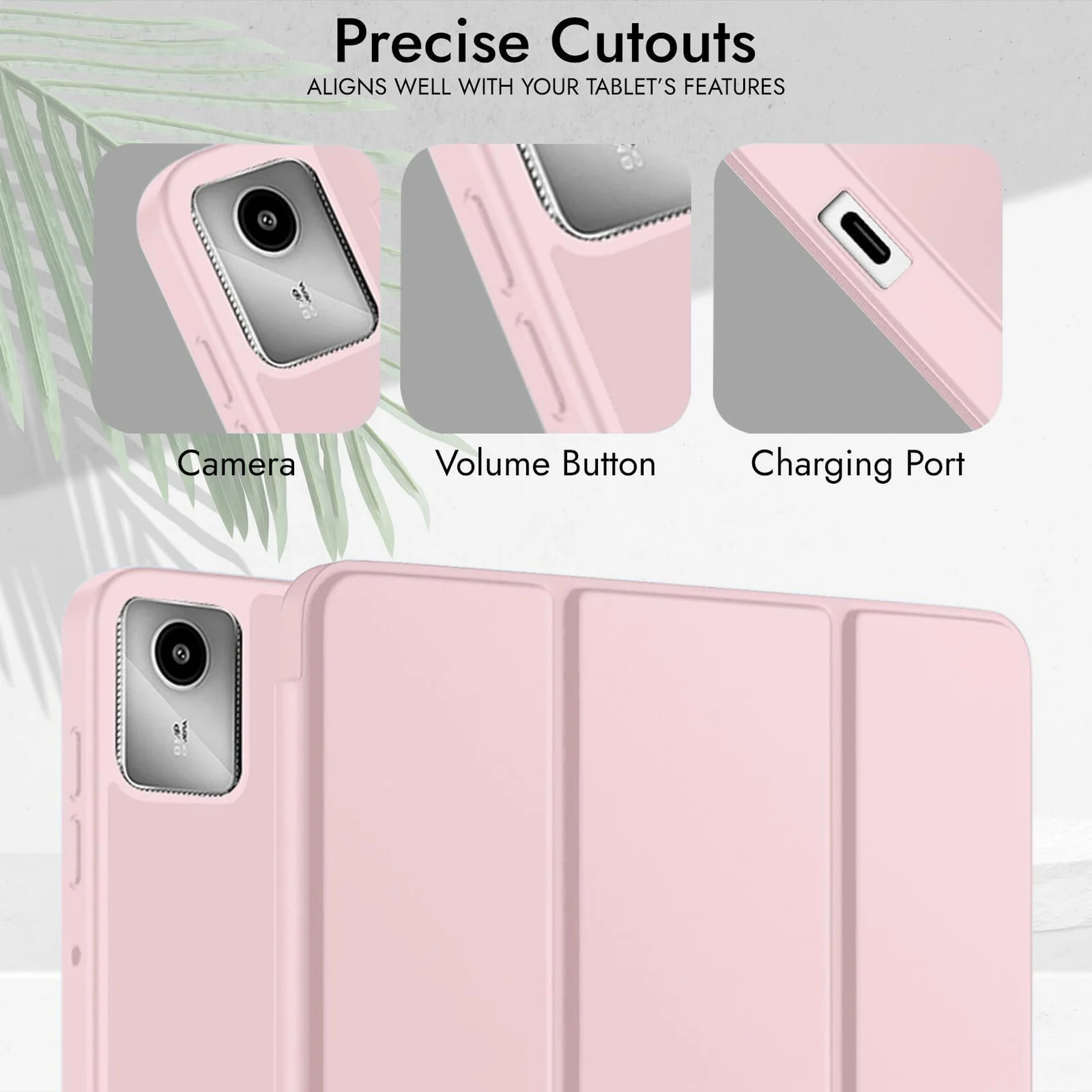 "DL3 Mobilak Cover Compatible with Lenovo Tab M11/Tab K11 LTE 11"" 2024 TB330FU Tablet Case with Pencil Holder, Soft TPU Back Trifold Stand Protective Smart Cover Flip, Auto Wake&Sleep - Rose Gold"