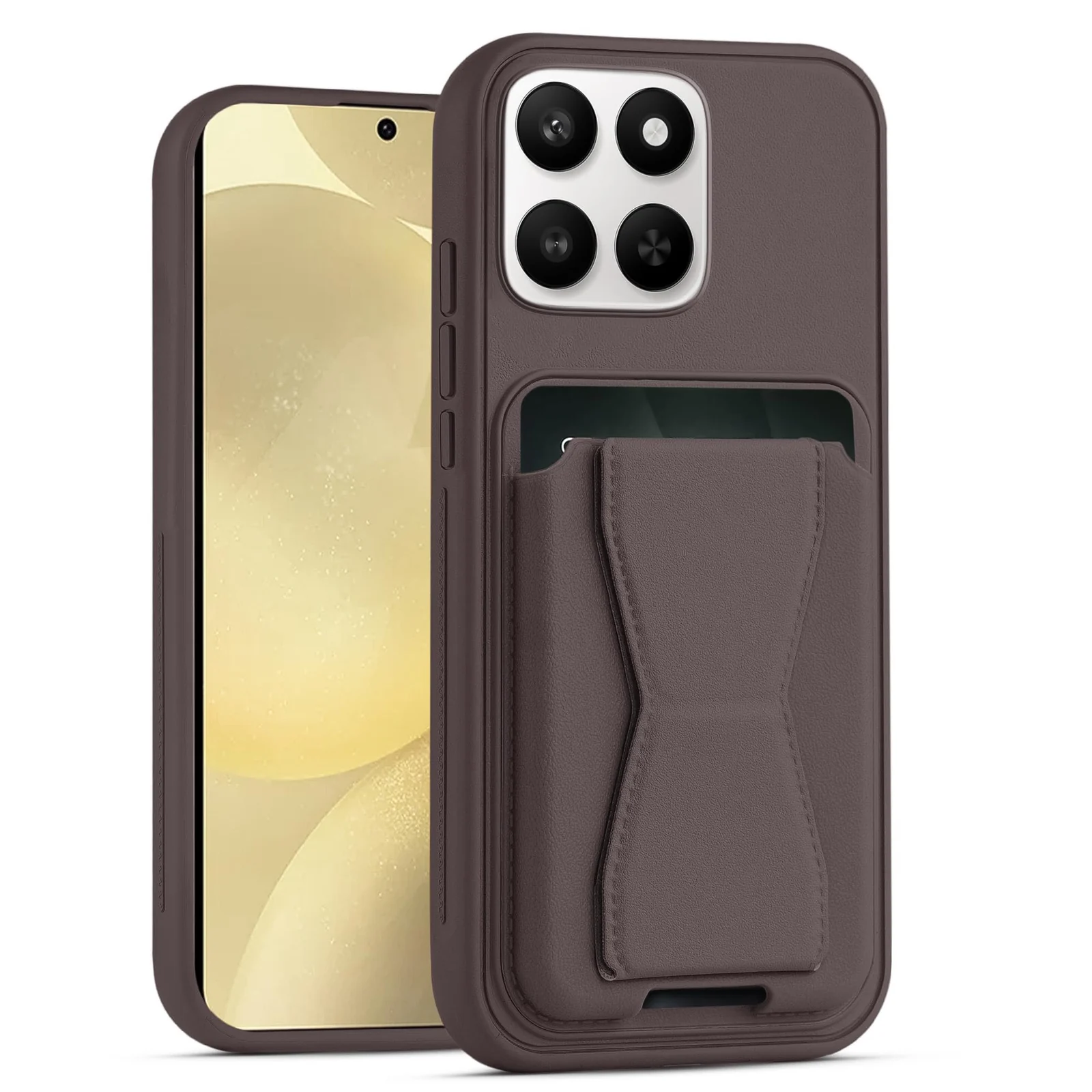 DL3 Mobilak Leather Wallet Case with Card Slot for Honor X6C with Camera Protection and Shockproof Design