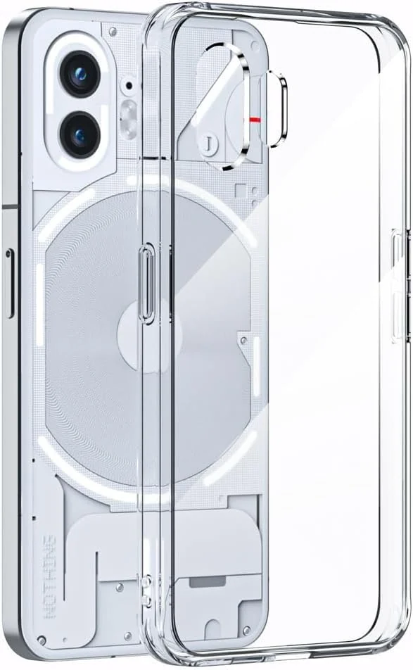 DL3 Mobilak Case Compatible with Nothing Phone 2, Case Crystal Soft TPU Gel Case Flexible Silicone Anti-Scratch Camera Protection TPU Cover - Clear