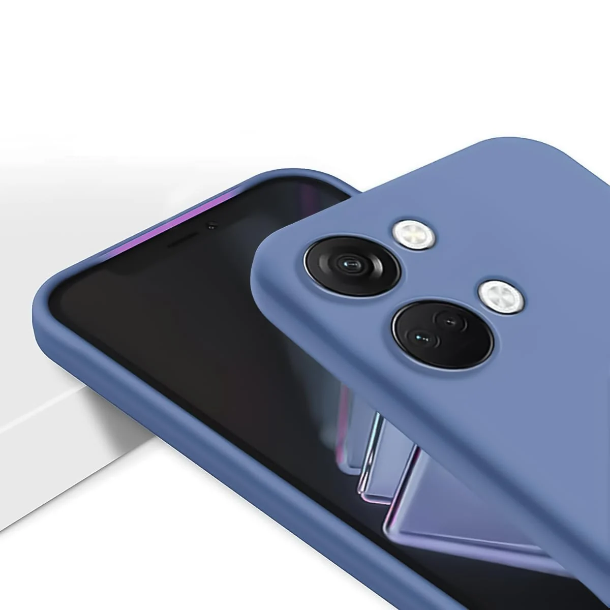 DL3 Mobilak Soft Silicone Protective Case for OnePlus Nord 3 with Microfiber Lining and Shockproof Design - Lavender