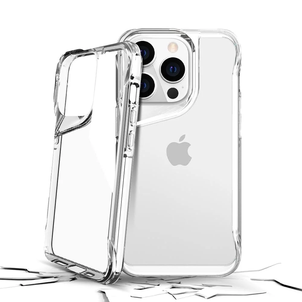 DL3 Mobilak Rugged Protective Case for Samsung Galaxy S25 5G, Supports wireless charging, Shock-absorbing protection, Non-slip grip - Clear