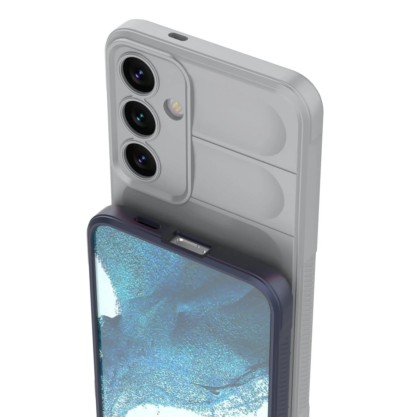 DL3 Mobilak Silicone Case for Samsung Galaxy A25 Heavy Duty Protective [Slim Fit] Shockproof Soft Flexible Protective Design Shock-Absorption TPU Cover With Camera Protection - Gray