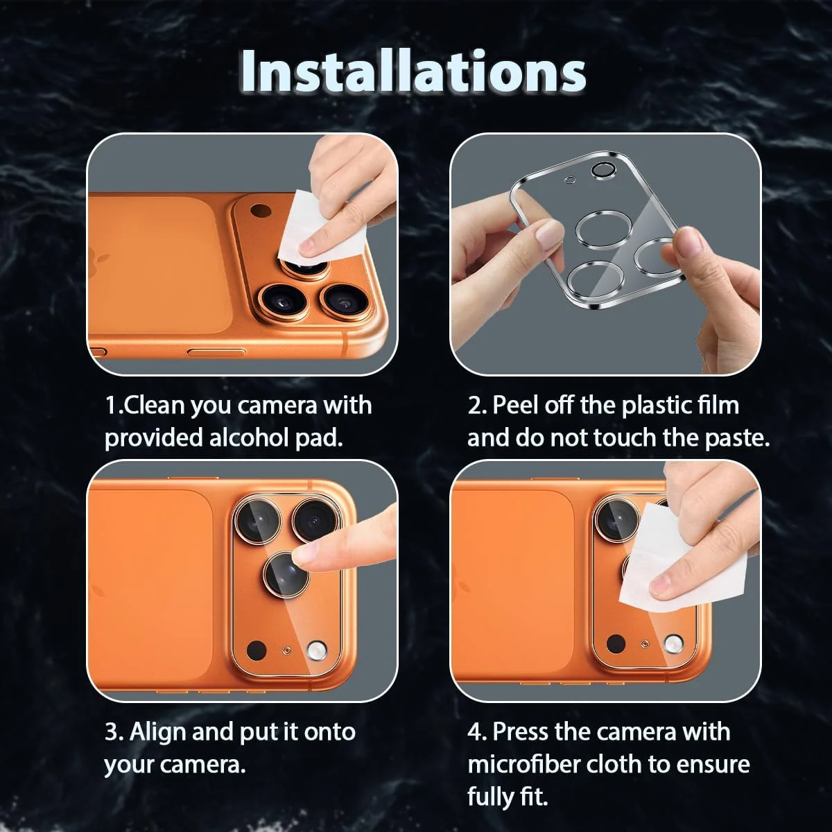 DL3 Mobilak for iPhone 17 Pro Max 6.9-Inch Camera Lens Protector - Ultra HD Tempered Glass Camera Len Protection Cover [Case Friendly] [Scratch-Resistant] [Night Shooting Mode] - Clear