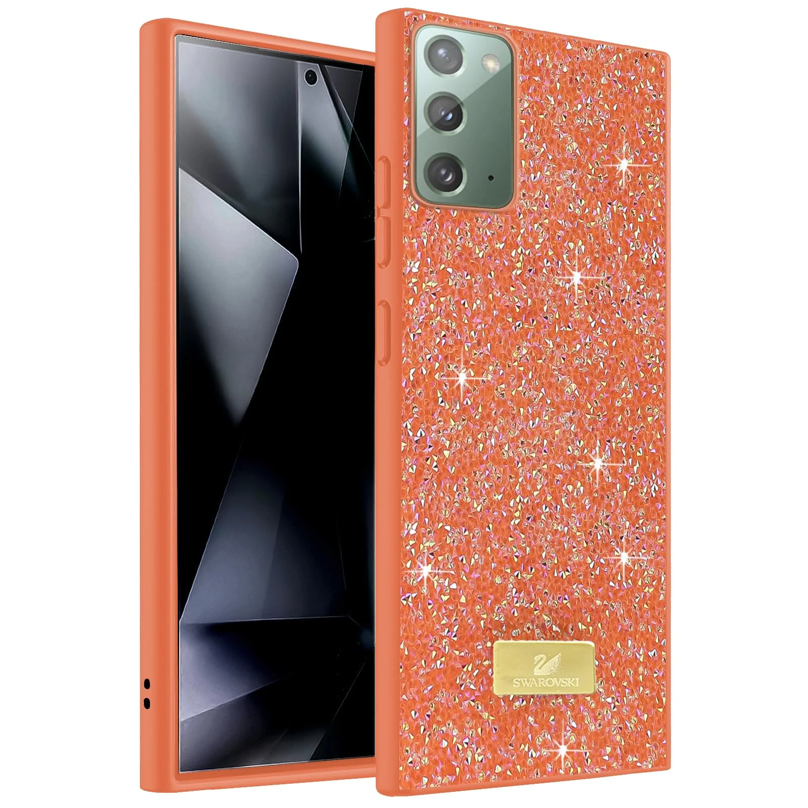 Case For Samsung Galaxy Note 20 5G Case Glitter, Sparkle Diamond Crystal Bling Case with Bling, Ultra Thin Lightweight Full Body Shockproof Anti-Scratch Protective Cover - Black