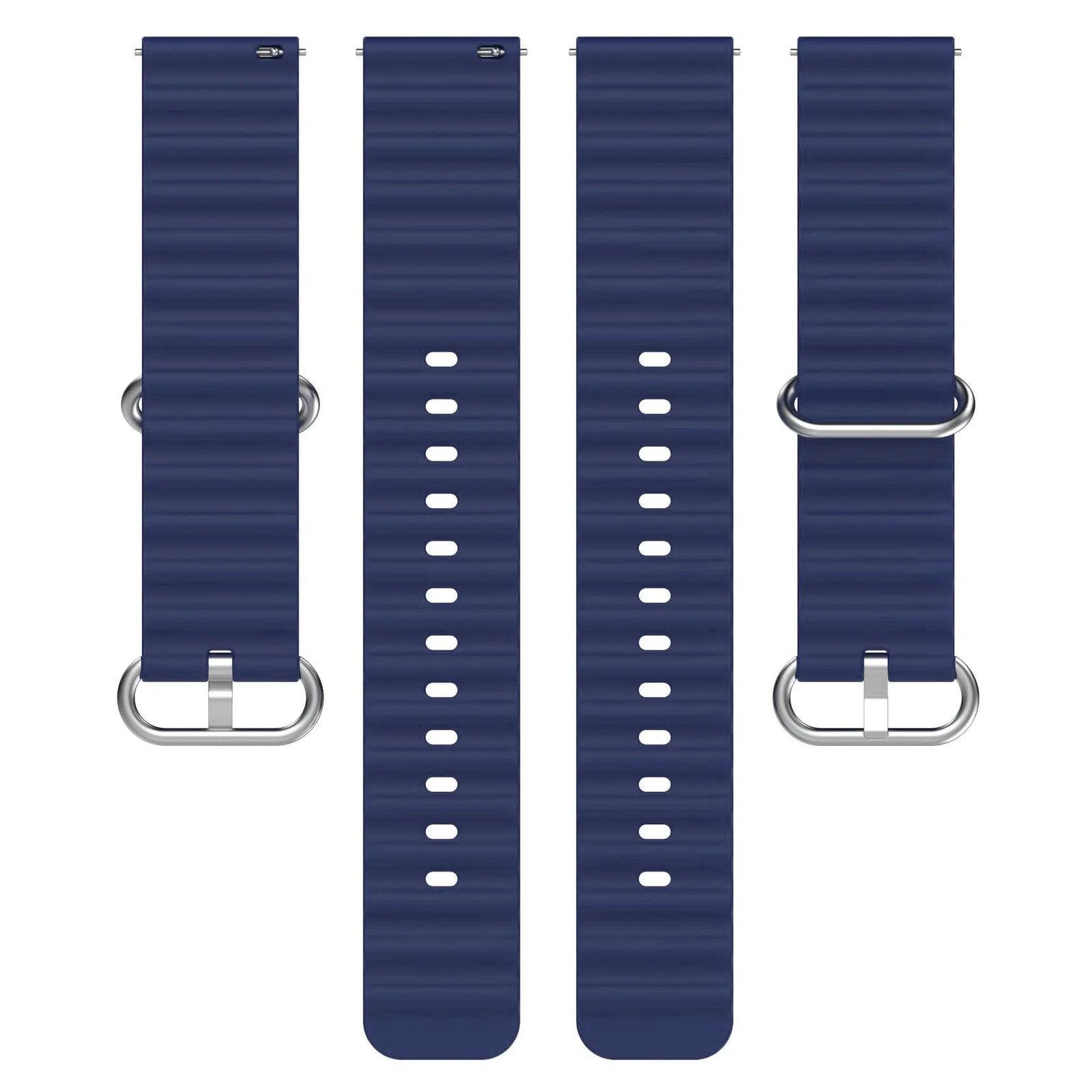 DL3 Mobilak 22mm Ocean Band for Samsung Galaxy Watch 3 45mm/Watch 46mm/Gear S3/For Huawei watch GT4 GT3 46MM/ Watch 3/4/GT2E/GT2 Pro/GT GT2 46MM/Amaz fit GTR 4/3/3Pro/2/2e, Adjustable Silicone Sport Loop Strap - Navy Blue
