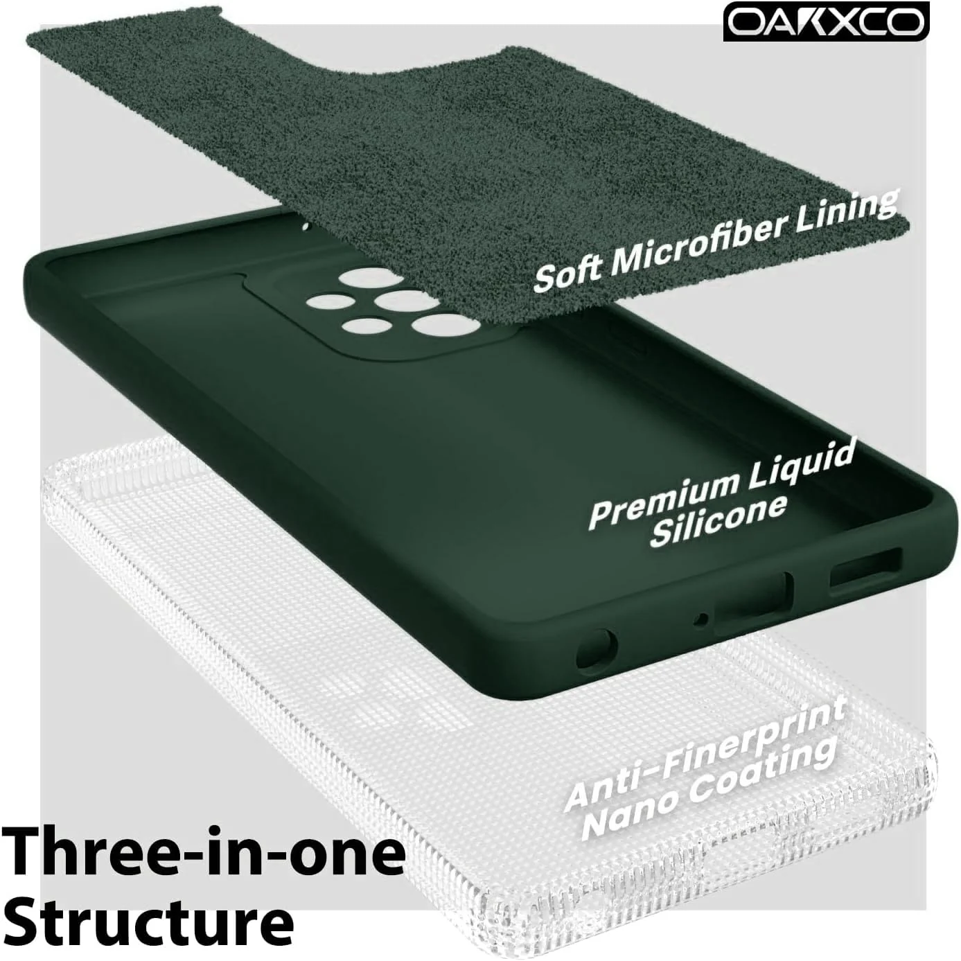 DL3 Mobilak Soft Silicone Gel Bumper Case for Samsung Galaxy A72 - Green