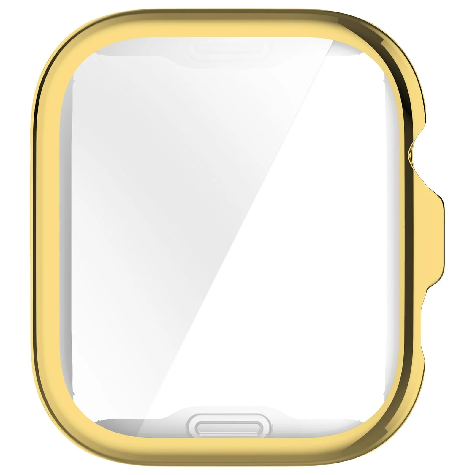 DL3 Mobilak Protective Case compatible with Huawei Watch Fit 4, All-around Flexible TPU Case with Built-in Screen Protector, Soft Frame & Shockproof Cover For Huawei Watch Fit 4 - Gold