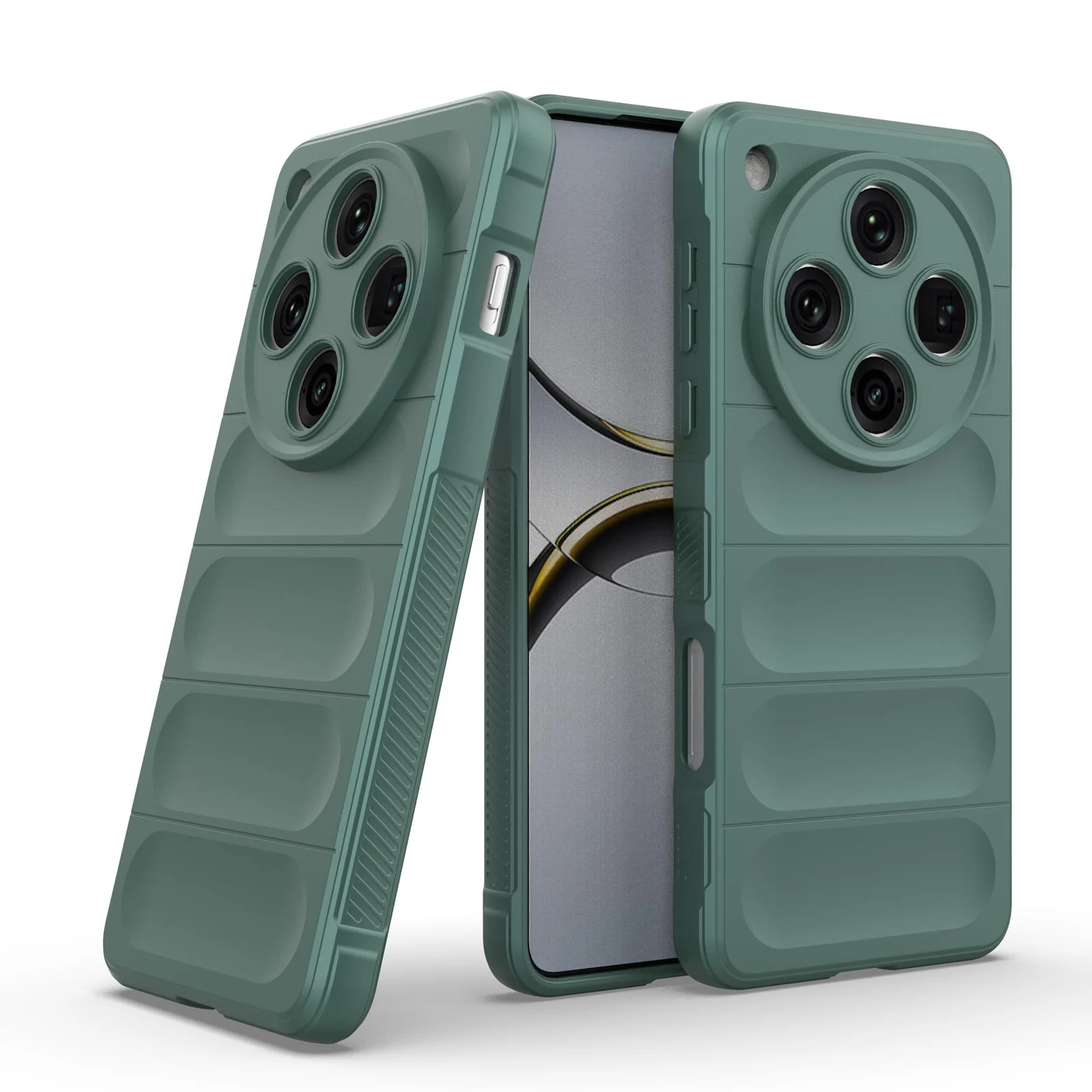 DL3 Mobilak Flexible Silicone and TPU Protective Case with Camera Protection for OPPO Find X8 Pro - Green