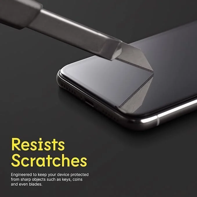 DL3 Mobilak iPhone 15+ Plus Screen Protector, Tempered Glass Film for iPhone 15 Plus 6.7, 9H Mobile Phone Screen Protectors Anti-Scratch Anti-Shatter Anti-Impact Bubble Free Ultra Resistant HD Clear - Black