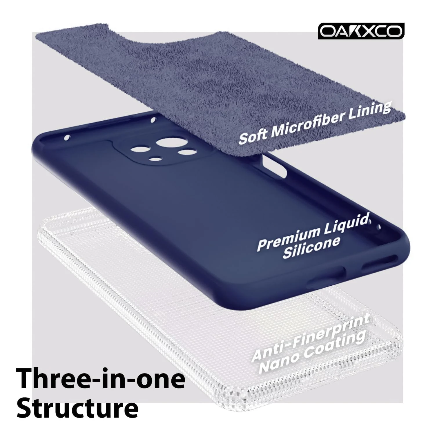 DL3 Mobilak Liquid Silicone Protective Case with Soft Microfiber Lining with Full Camera Protection for Xiaomi Mi 11 Lite 4G / 5G & Mi11 Lite 5G NE - Blue 2