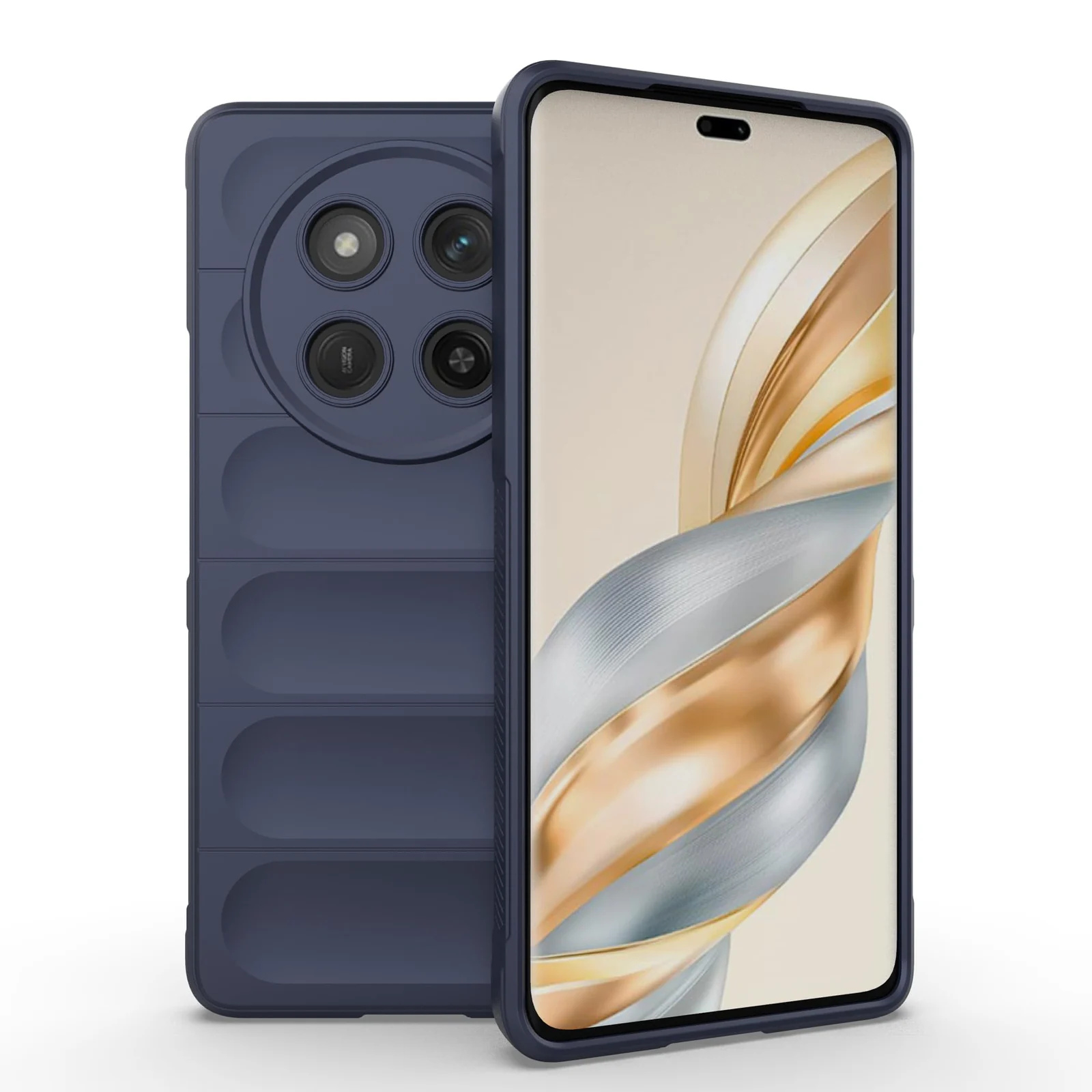 DL3 Mobilak Flexible Silicone and TPU Protective Case with Camera Protection for Honor X9C - Blue