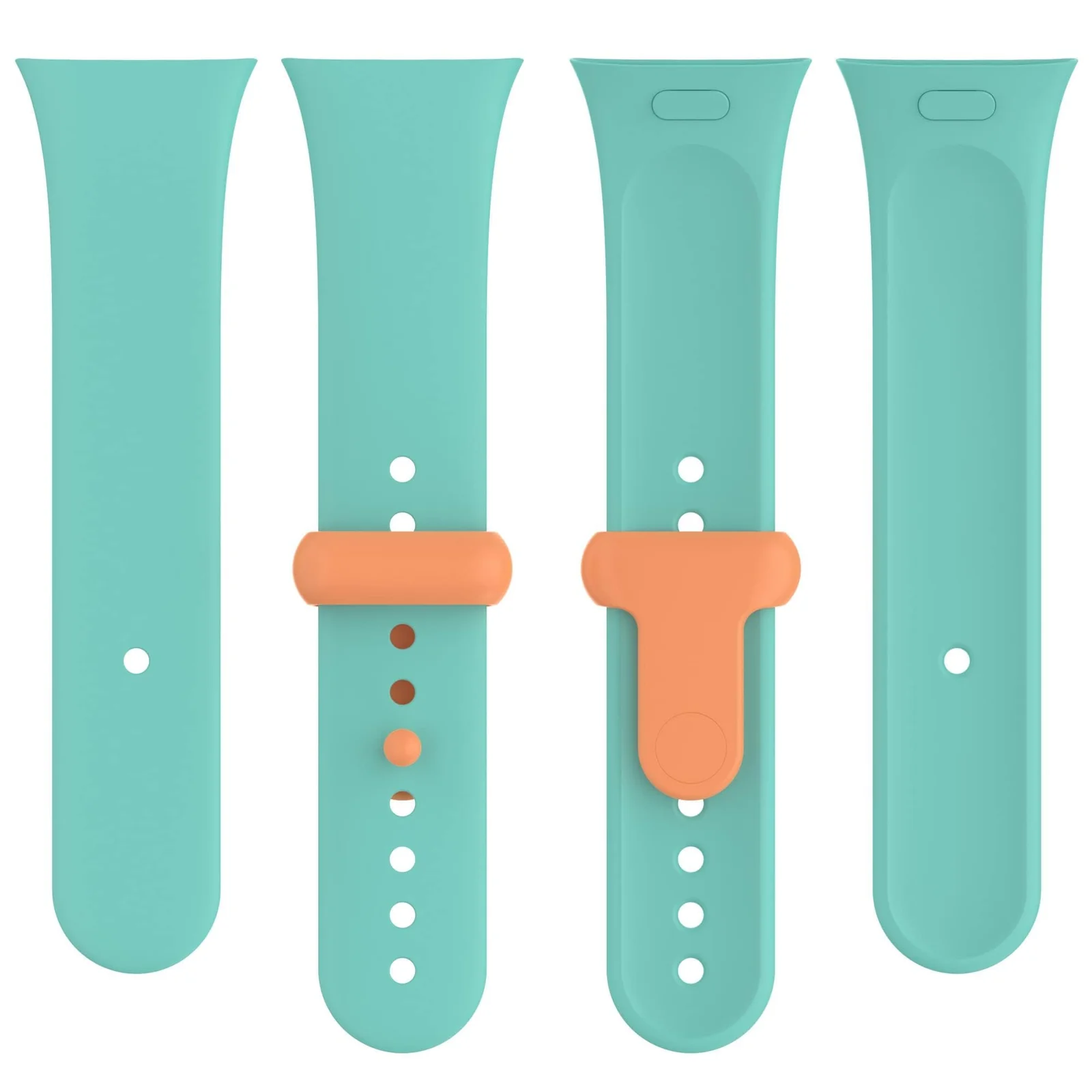 DL3 Mobilak Strap for Xiaomi Redmi Watch 3 Only, Soft Silicone Watch Band with Secure Buckle, Sport Replacement Wristband Bracelet Strap for Men & Women - Teal Green
