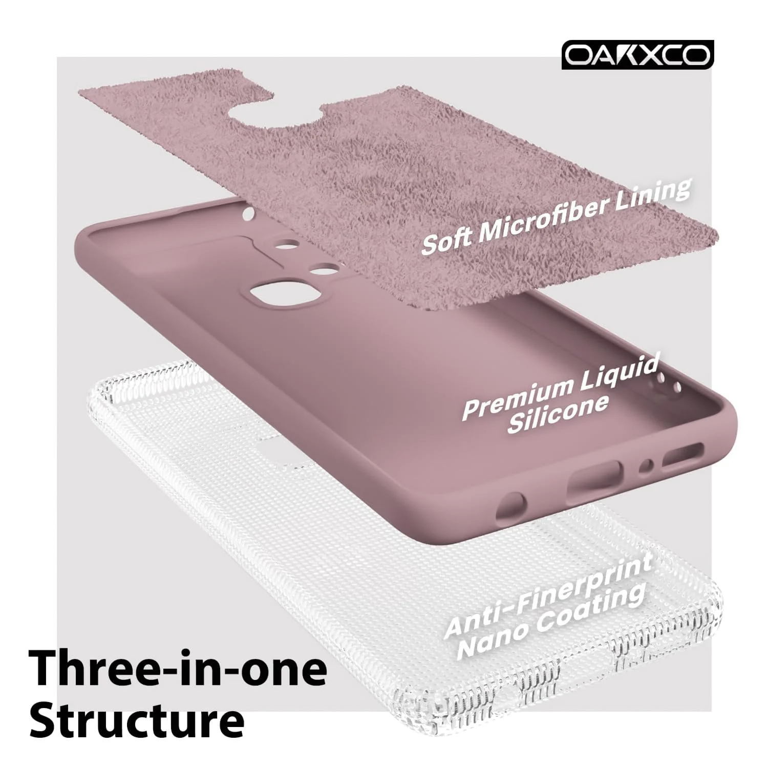 DL3 Mobilak Silicone Protective Case for Samsung Galaxy A21s, Shock-absorbing protection, Scratch-resistant surface, Soft microfiber lining - Cashmere