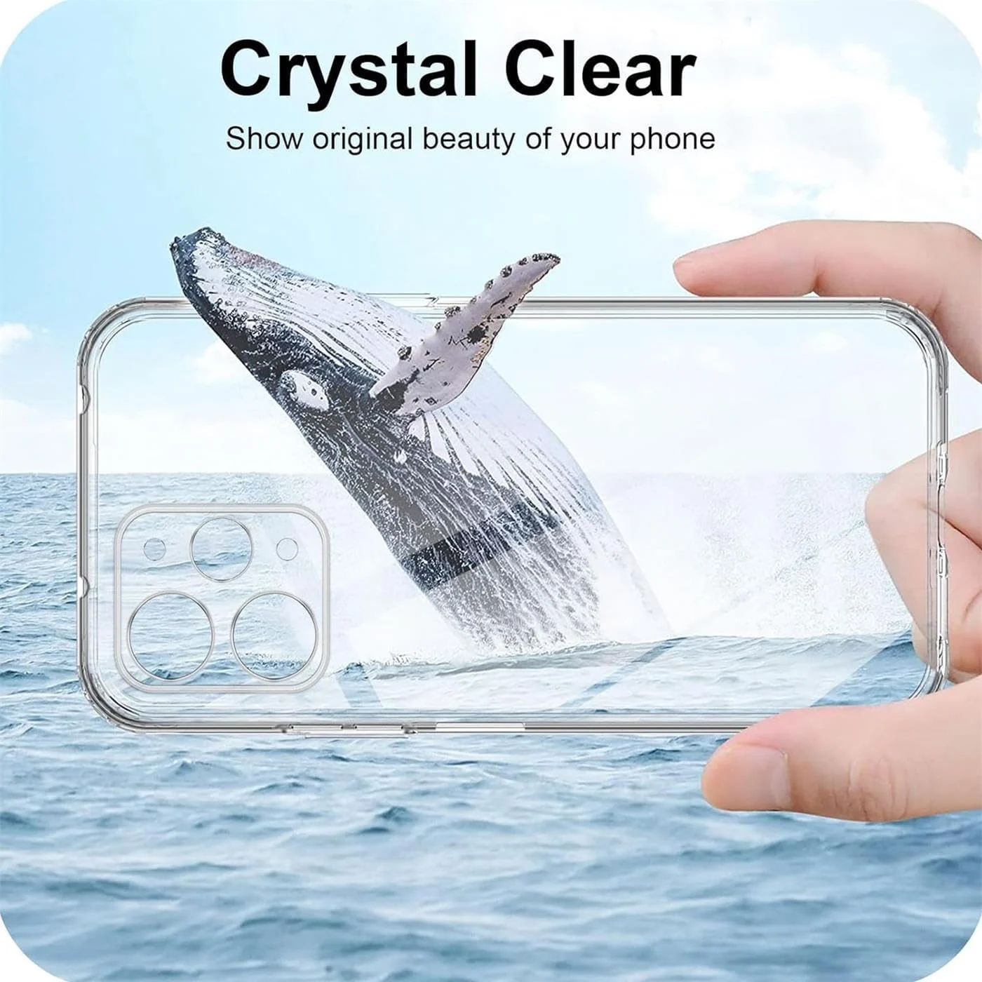 DL3 Mobilak Case Compatible with Redmi 12 4G Case Cover (not for Note 12 4G) Case Crystal Soft TPU Gel Case Flexible Silicone Anti-Scratch Camera Protection TPU Cover - Clear