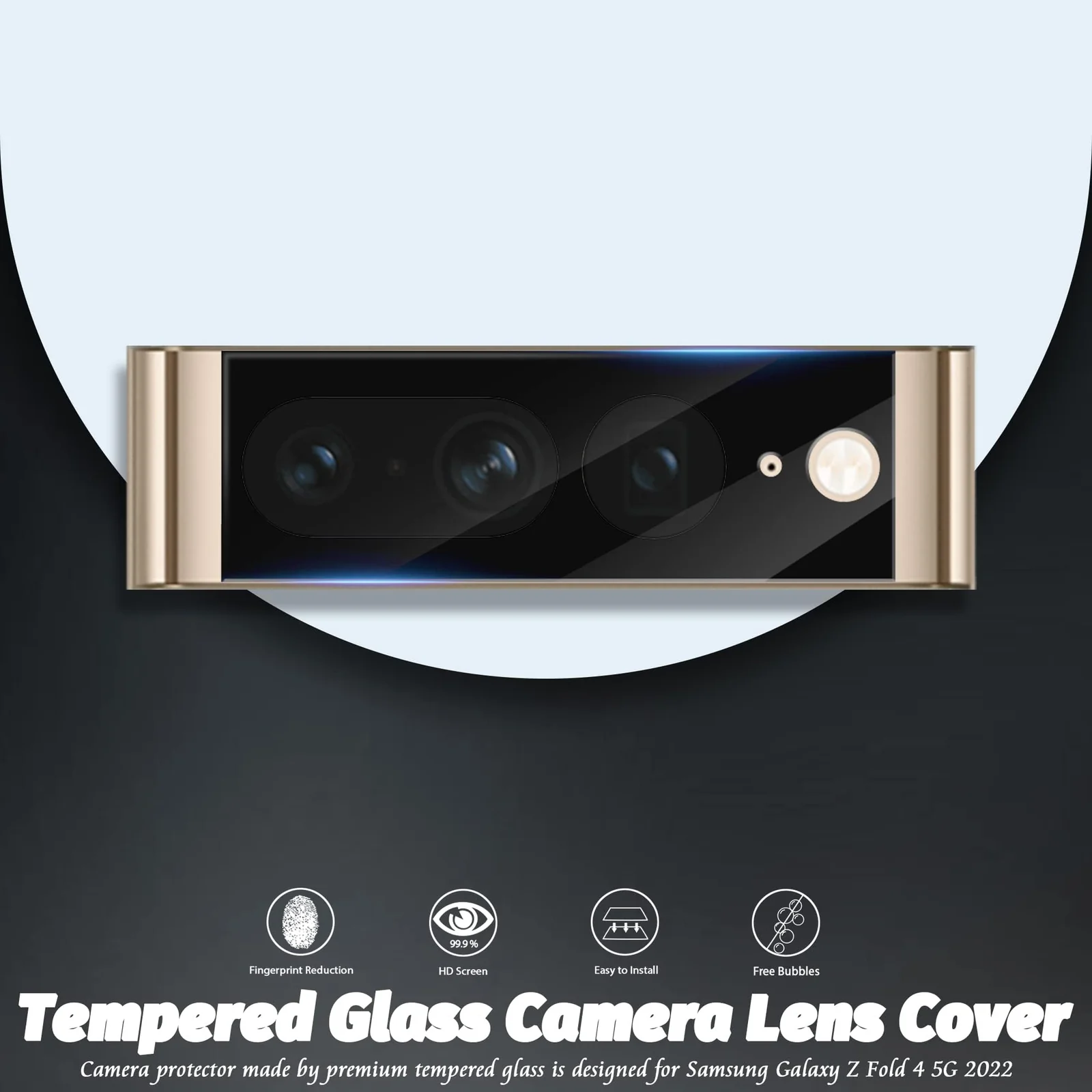 DL3 Mobilak Google Pixel 7 Pro Camera Lens Protector Tempered Glass Screen Protector HD [Full Coverage][Anti-Scratch] Drop Protection Ultra Clear/Thin Lens Protector Case - Black