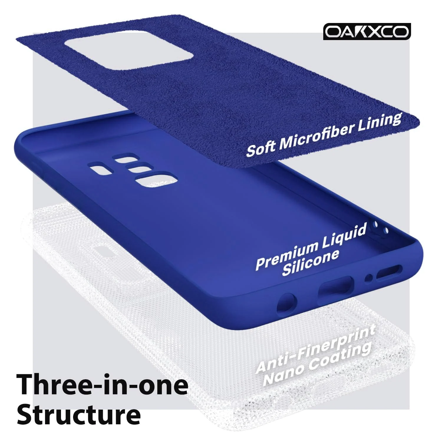 DL3 Mobilak Liquid Silicone Protective Case with Soft Microfiber Lining with Full Camera Protection for Samsung Galaxy S9 Plus - Pepsi