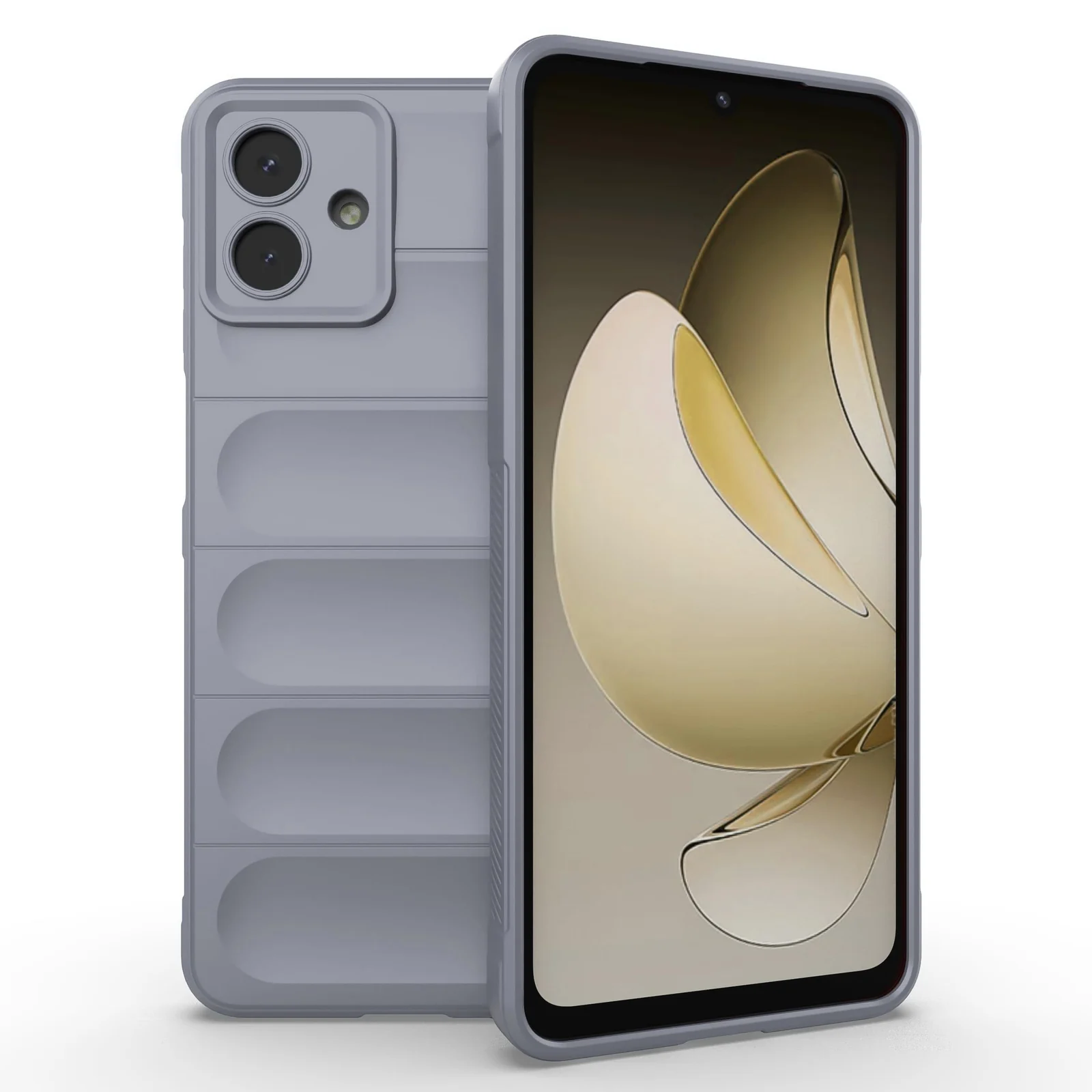 DL3 Mobilak Soft Silicone Protective Case for Samsung Galaxy A07 with Camera Protection and Shockproof Design - Gray