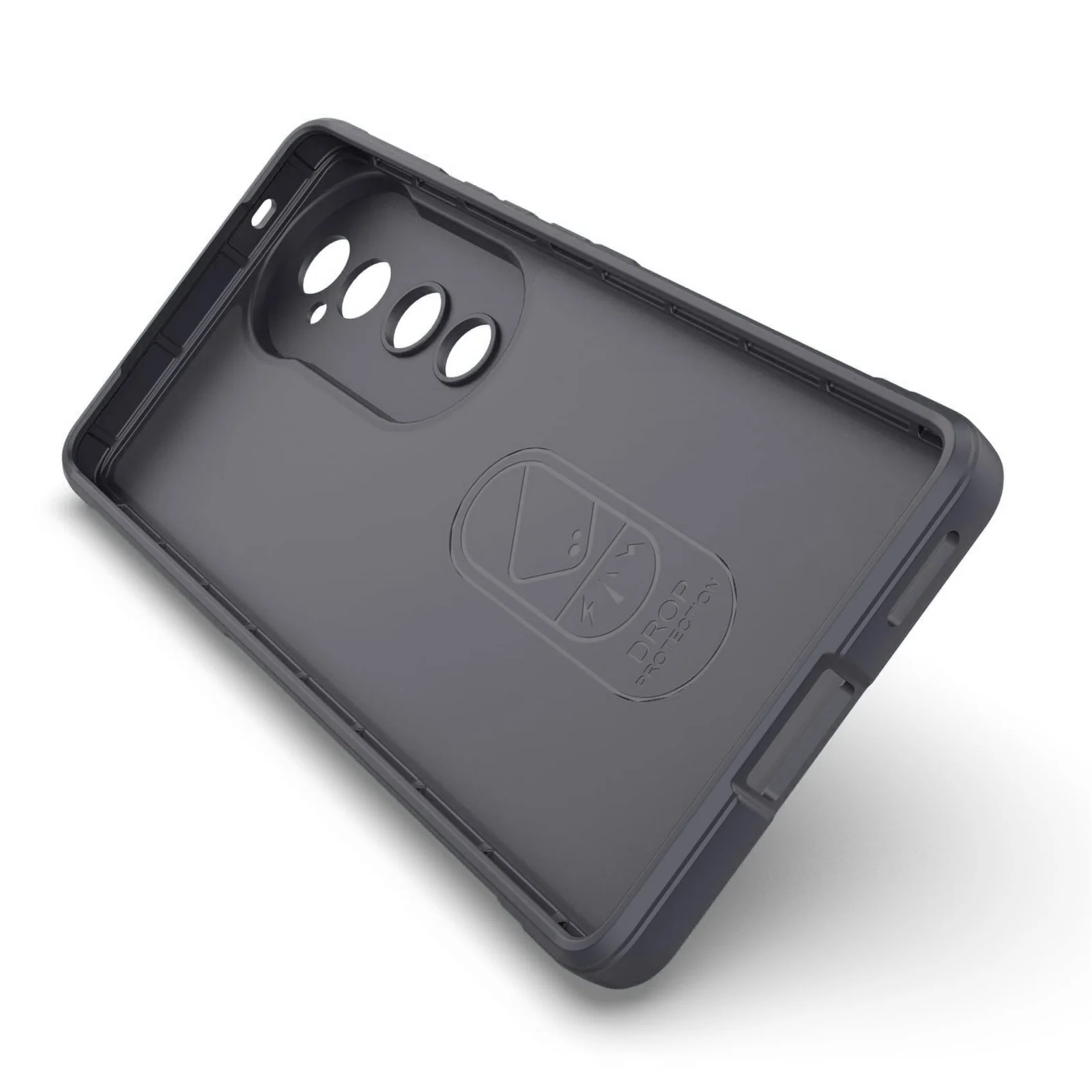 DL3 Mobilak Silicone Case for Vivo V40 5G/Vivo V40 Pro 5G Heavy Duty Protective [Slim Fit] Shockproof Soft Flexible Protective Design Shock-Absorption TPU Cover With Camera Protection - Dark Gray