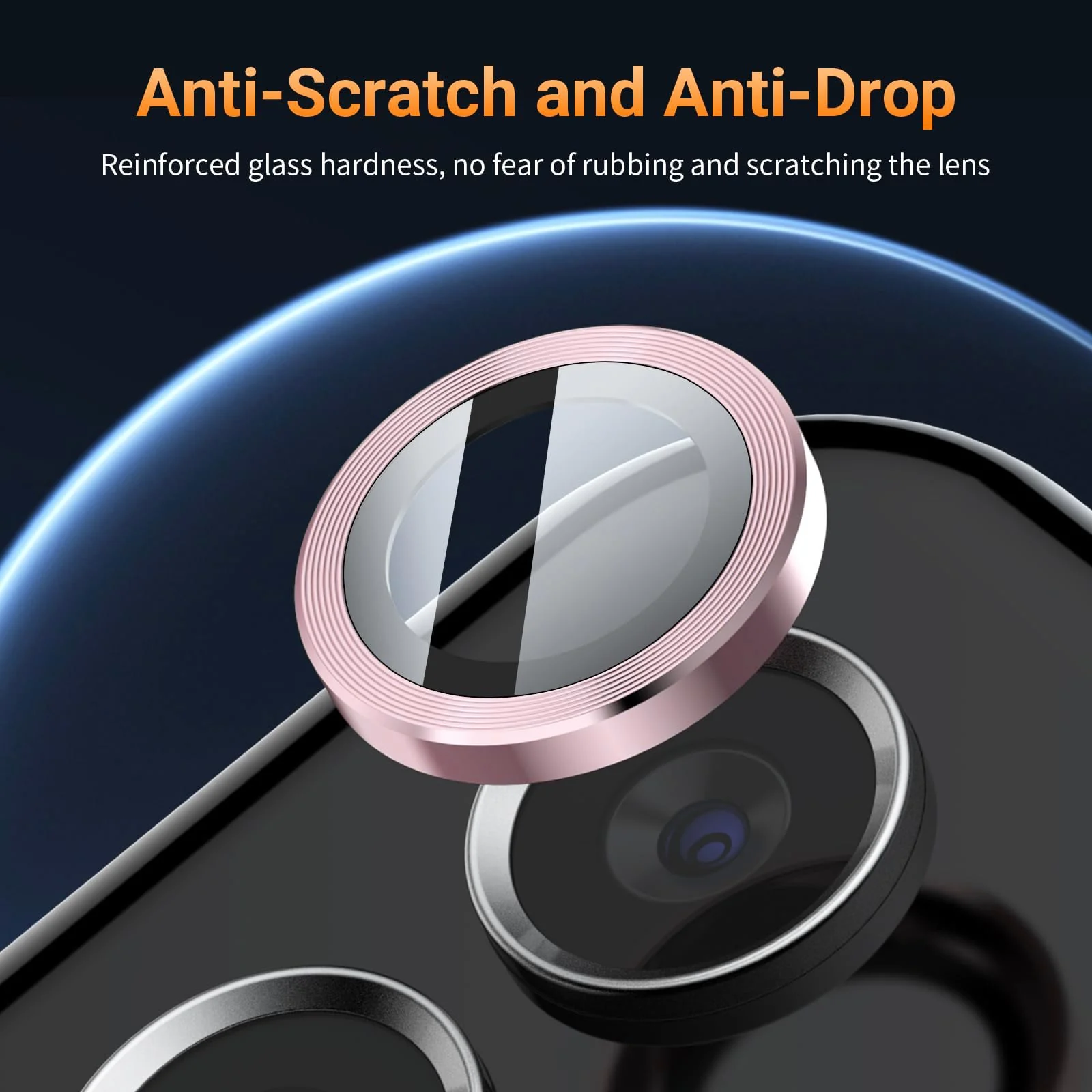DL3 Mobilak Camera Lens Protector for Samsung Galaxy S24 FE Accessories, 9H Tempered Glass Metal Individual Ring Camera Cover Screen Protector for Samsung S24 FE, Case Friendly, Anti Scratch - Pink