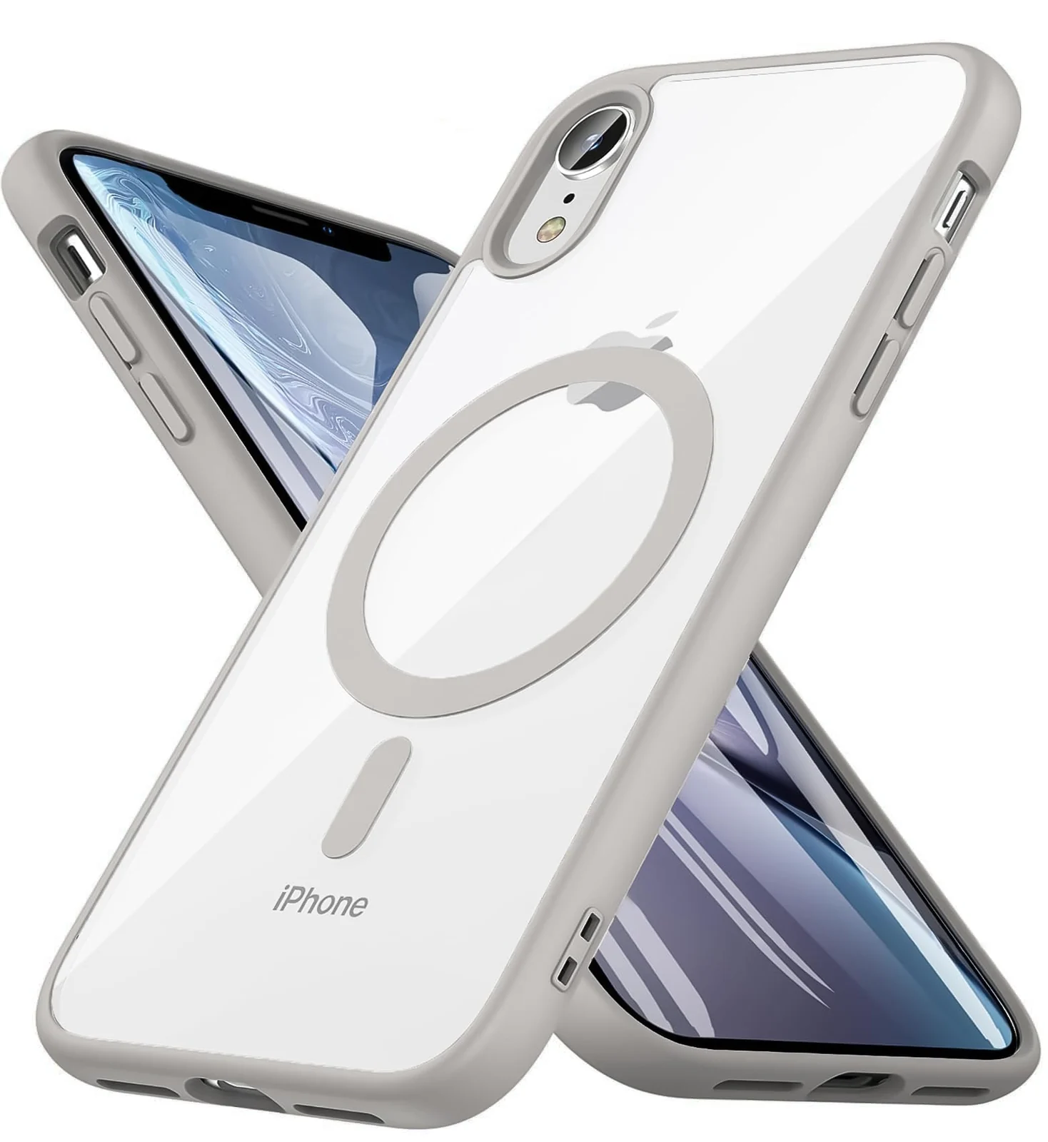DL3 Mobilak Clear MagSafe-Compatible TPU Case for iPhone X / iPhone XS - Titanium