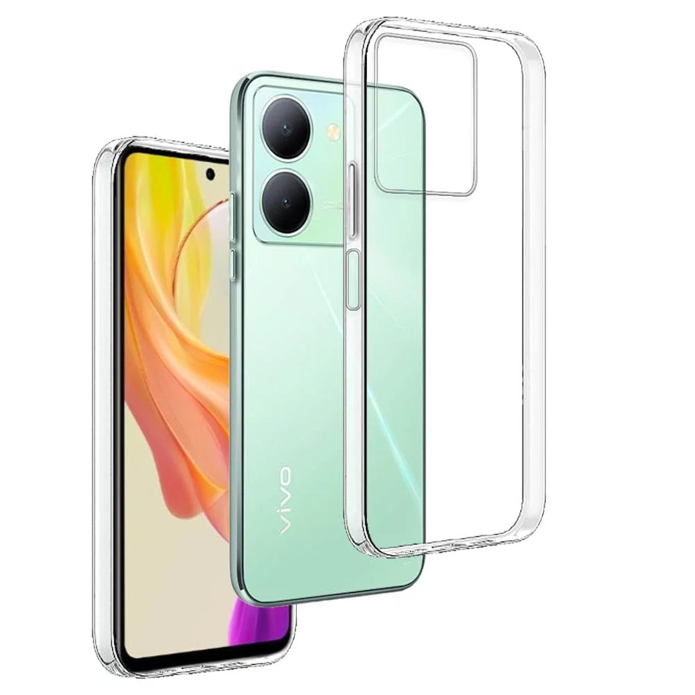 DL3 Mobilak Case Compatible with vivo Y36 4G / vivo Y36 5G / vivo Y78 Case Crystal Soft TPU Gel Case Flexible Silicone Anti-Scratch Camera Protection TPU Cover - Clear