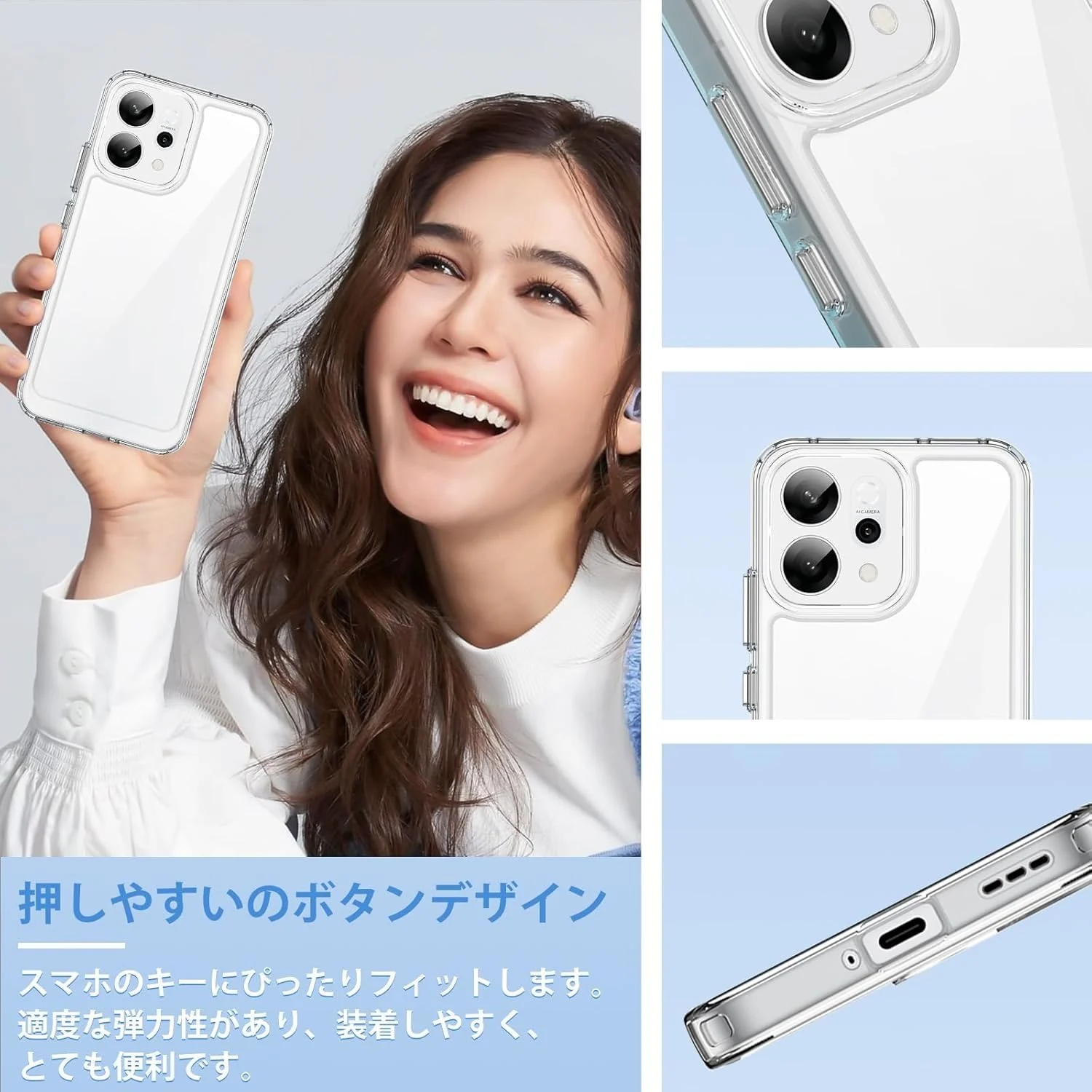 DL3 Mobilak Case Compatible with OPPO Reno 14 5G Case Crystal Soft TPU Gel Case Flexible Silicone Anti-Scratch TPU Cover - Clear