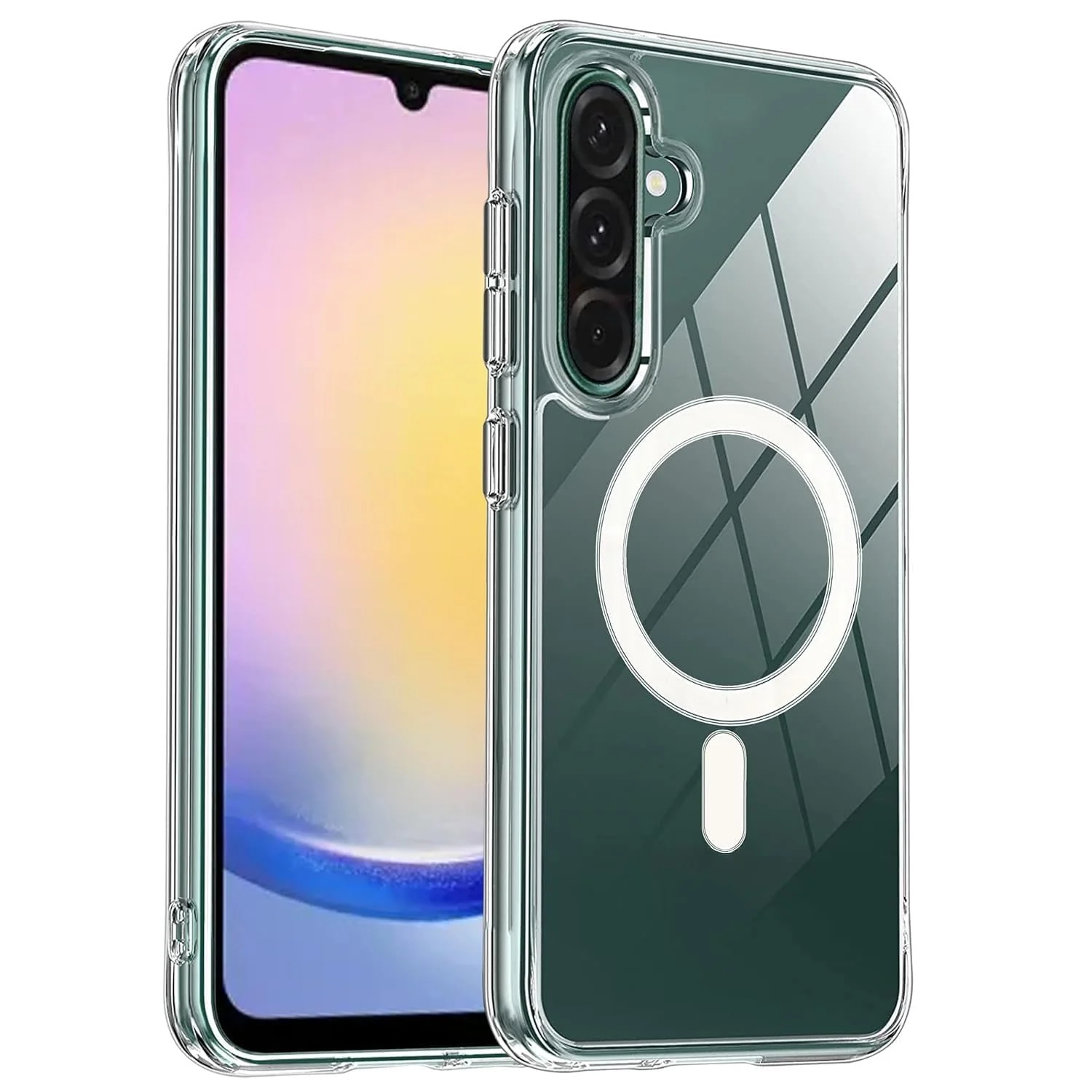 DL3 MOBILAK for Samsung Galaxy A36 5G & Samsung Galaxy A56 5G Case Clear [Compatible with MagSafe] Slim Magnetic Clear Bumper Case