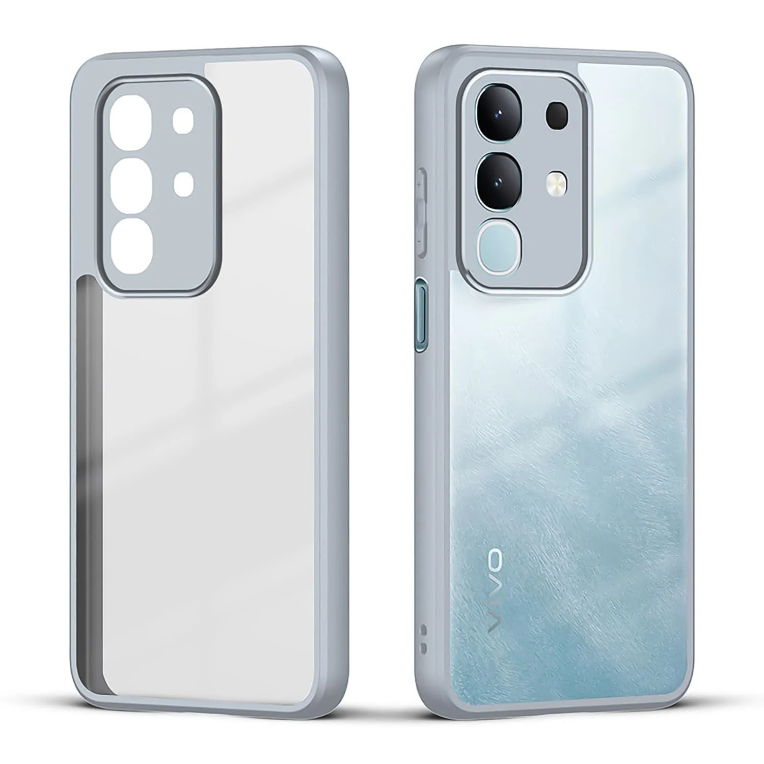 DL3 Mobilak Compatible with Xiaomi Redmi Note 14 4G (Not 5G) Case Transparent, Military-Grade Shockproof Anti-Yellowing, Slim Protective Phone Case Full Bumper Cover With Camera Protective - Gray