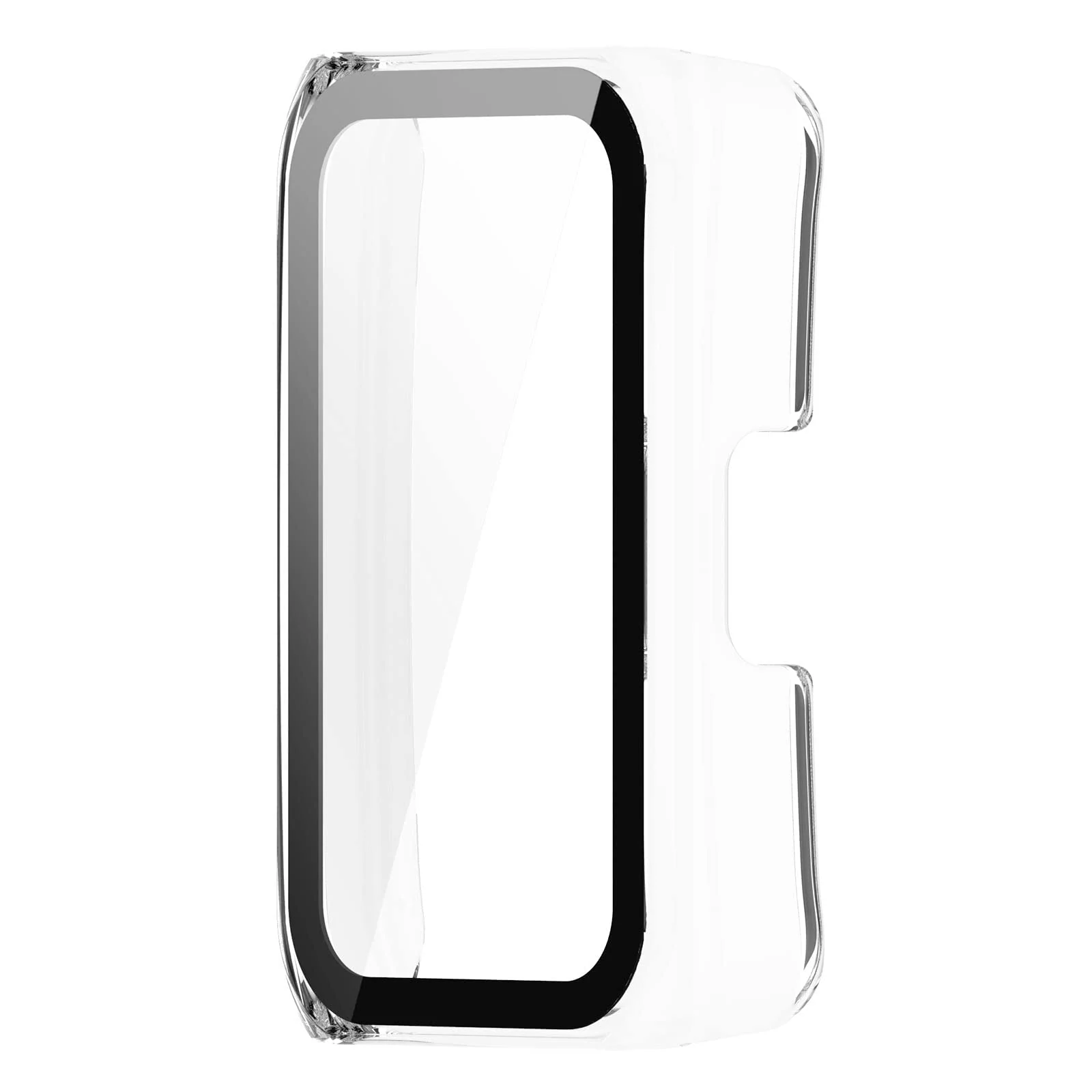 DL3 MOBILAK Full-Coverage Watch Case with Tempered Glass for Huawei Band 6 / Honor Band 6 / Band 7, Clear