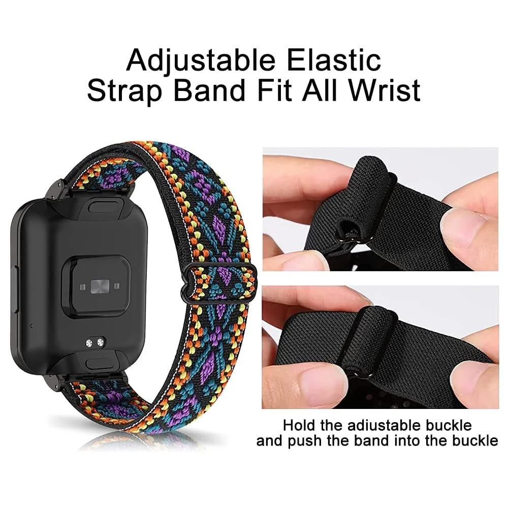 DL3 Mobilak Strap Compatible with Xiaomi Redmi Watch 2 Lite/Poco Watch/Redmi Watch 2 / Horloge 2 Bracelets, Nylon Replacement Strap Sport PU Protective Case + Watch Strap - Green