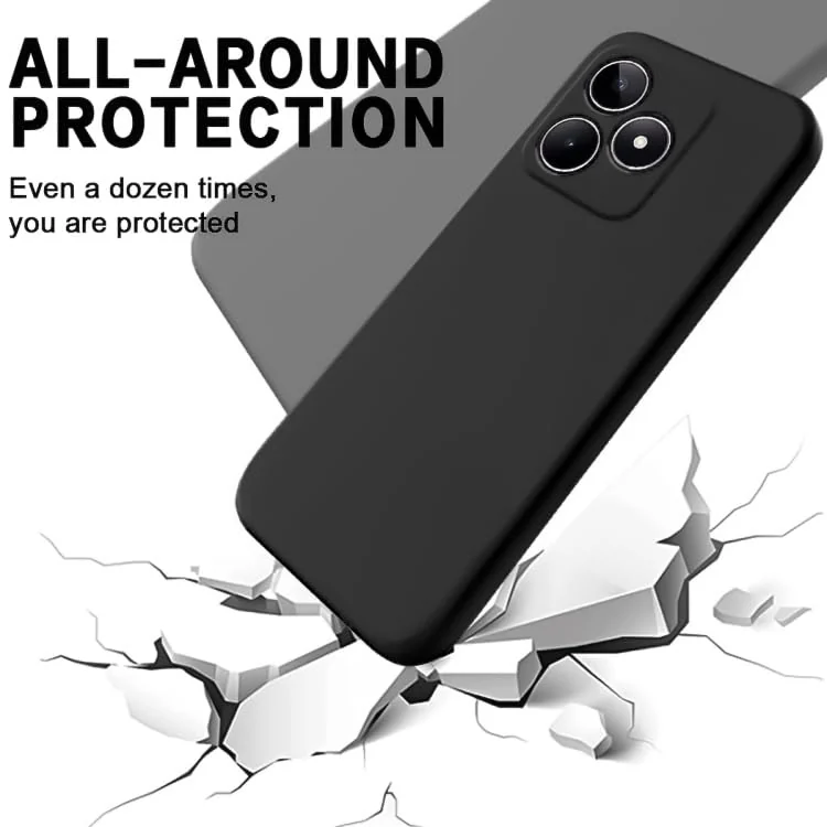 DL3 Mobilak Case Compatible with realme C53/Narzo N53, Dual Layer Protective Shockproof Hard Armor Cover with 360° Rotating Finger Ring Kickstand and Car Magnetic Mount - Black