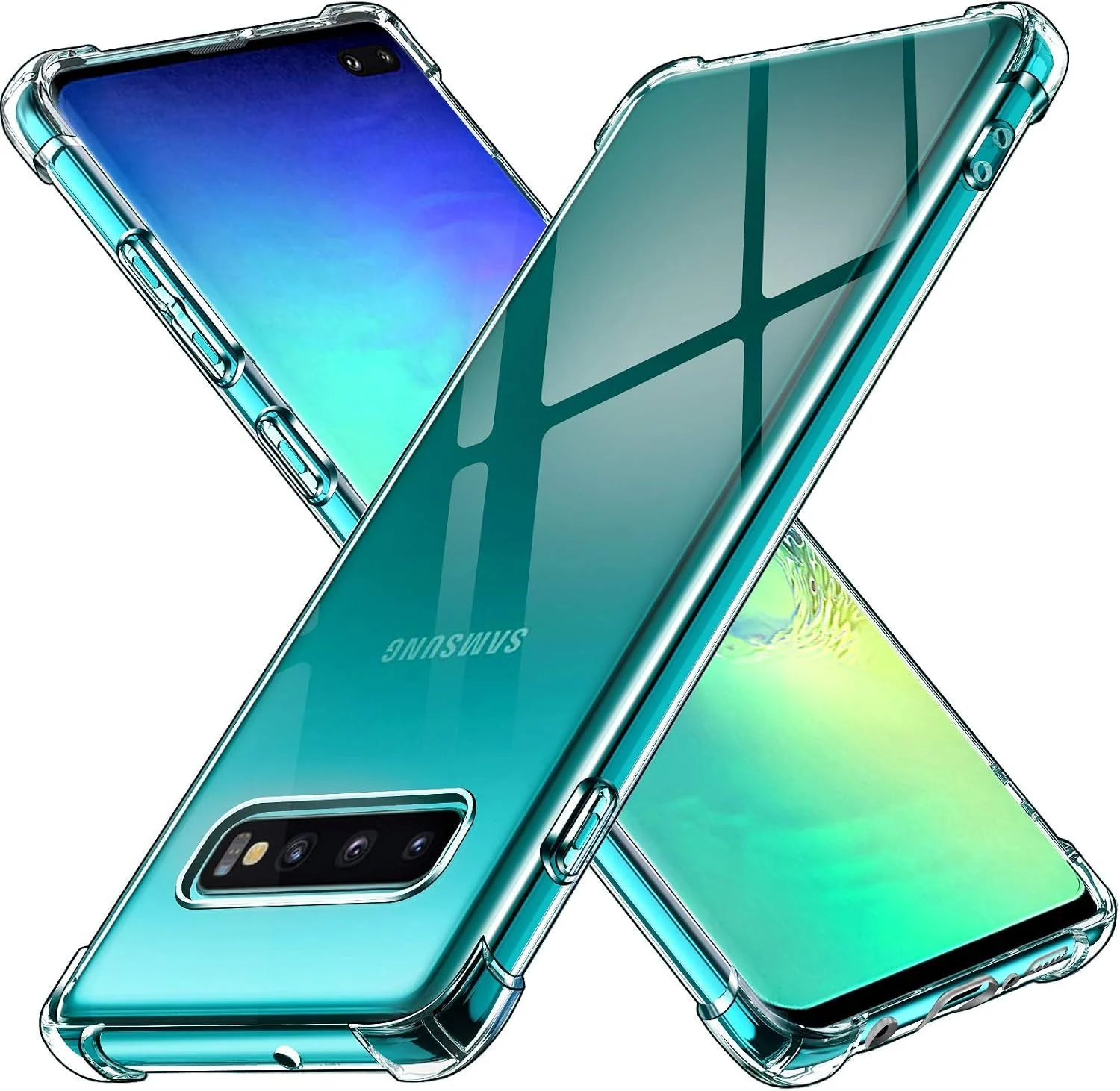 DL3 MOBILAK Clear Soft TPU Phone Case for Samsung Galaxy S10 Plus - Clear