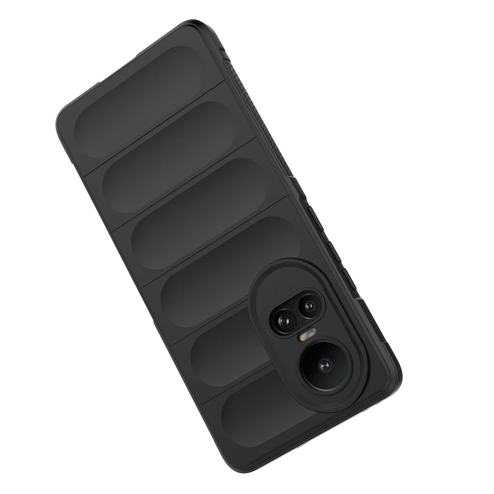 DL3 Mobilak Soft Silicone Protective Case for OPPO Reno 10 5G / OPPO Reno 10 Pro 5G with Camera Protection and Shockproof Design - Black